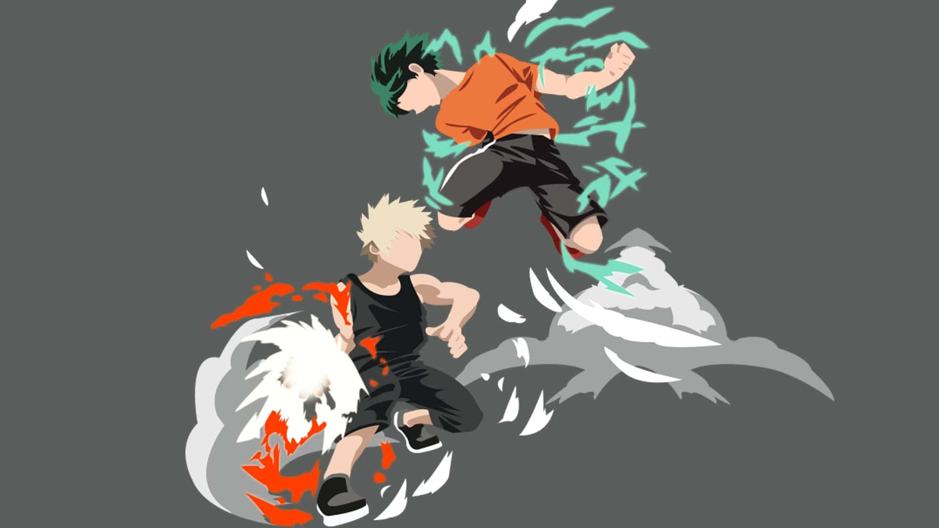 Bakugou Aesthetic Desktop Deku Minimalist Background