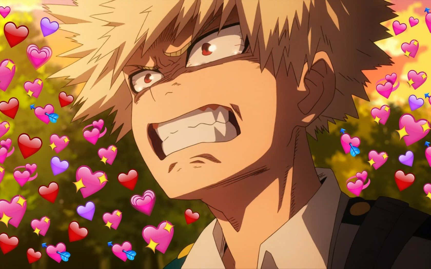 Bakugou Aesthetic Desktop Emojis Funny Face Background