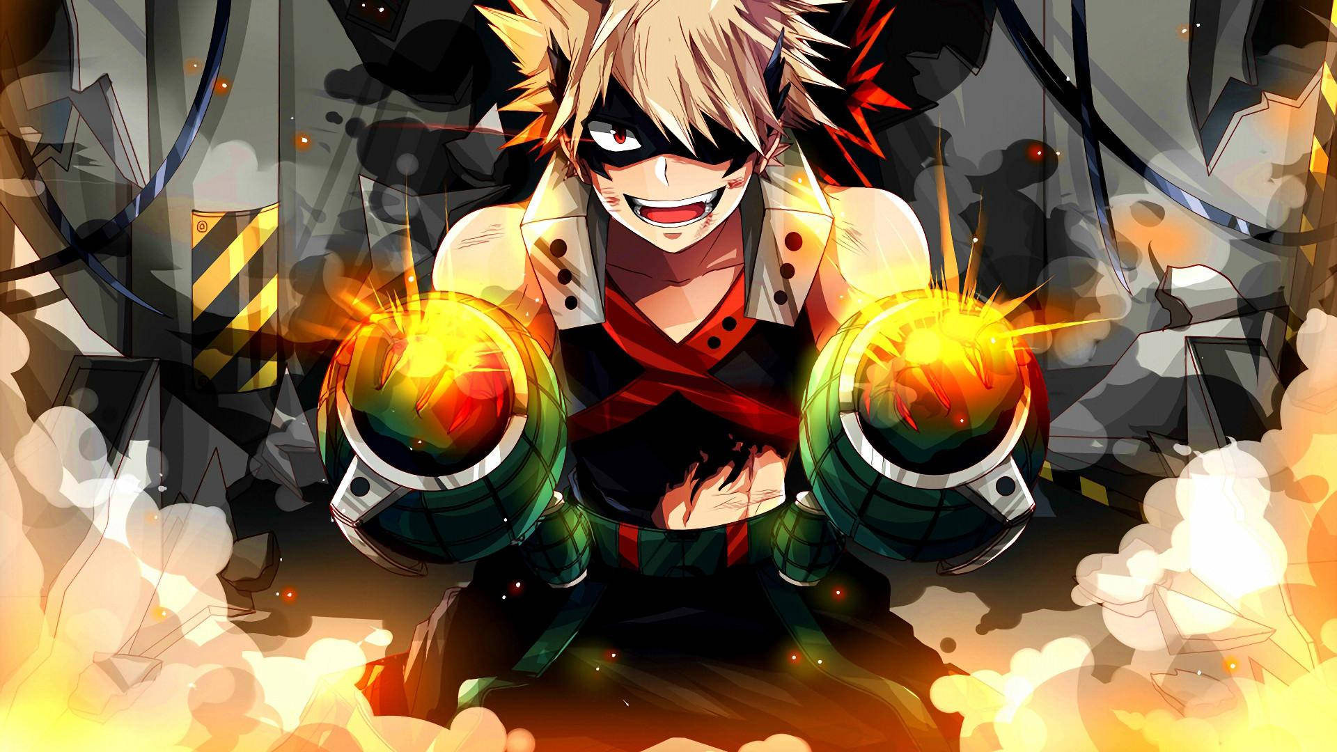 Bakugou And His Gauntlets Background