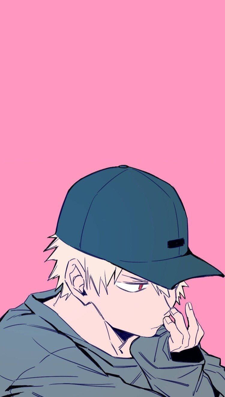 Bakugou Pink Aesthetic Art