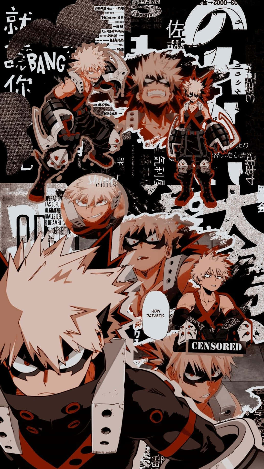 Bakugou - The Symbol Of Power And Confidence Background