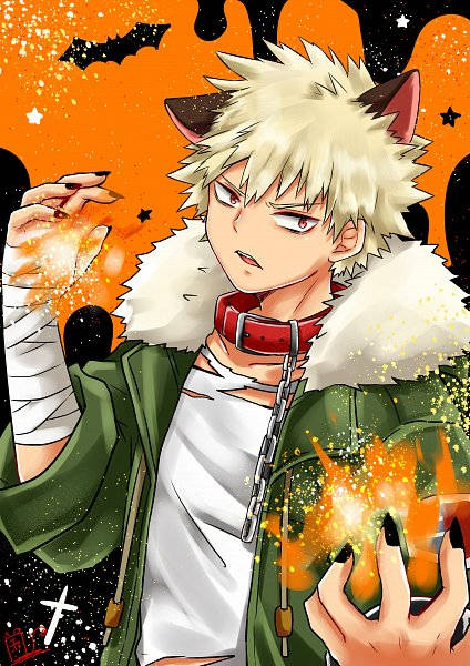Bakugou With Cat Ears Background