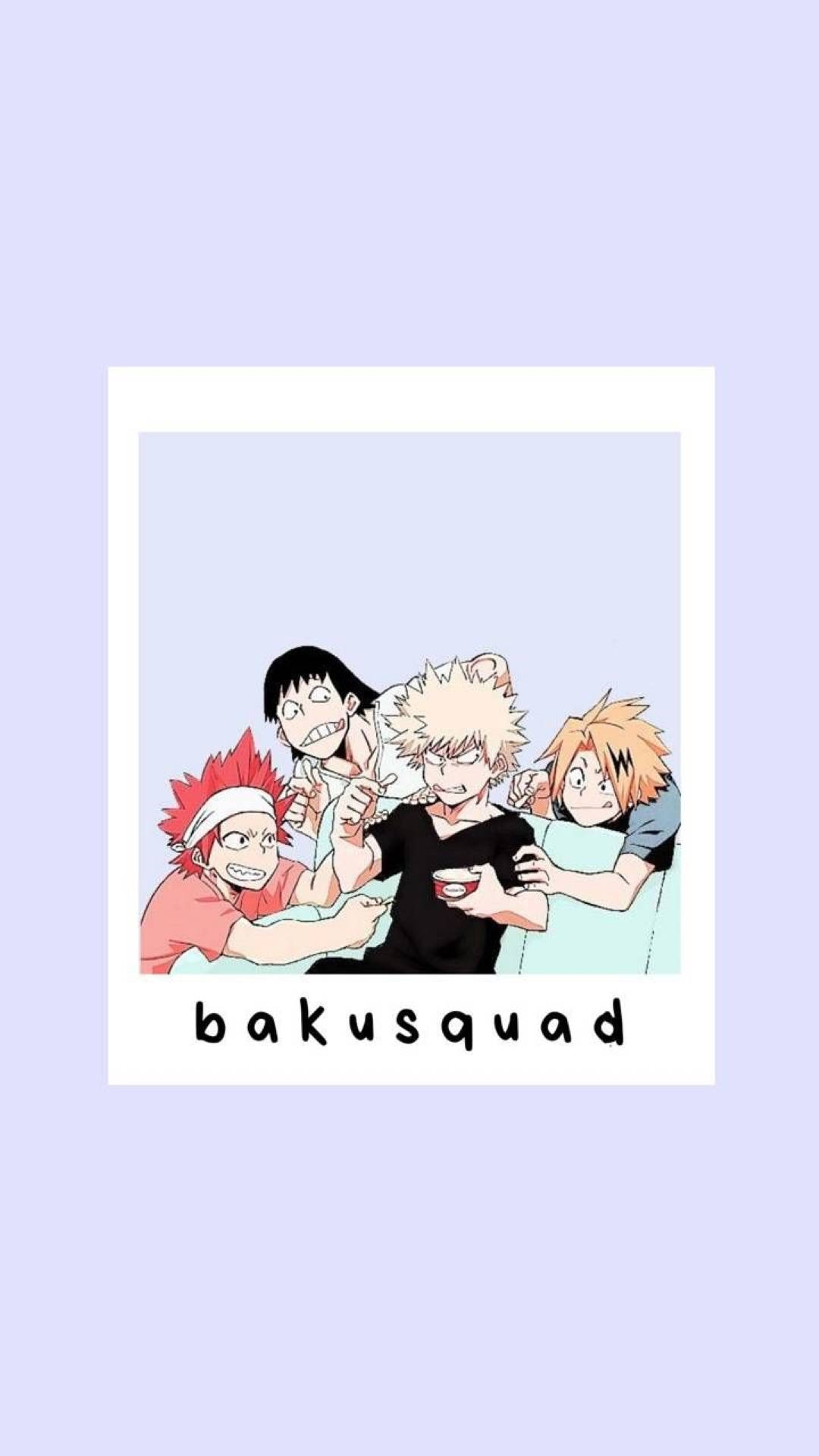 Bakusquad Cartoon Polaroid Background