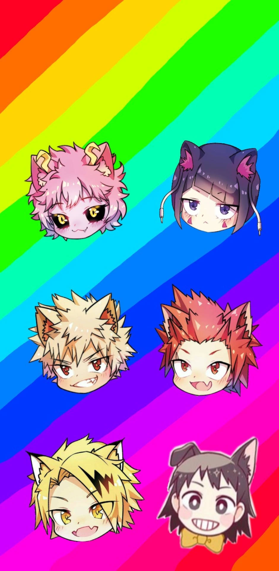 Bakusquad Rainbow Art Background