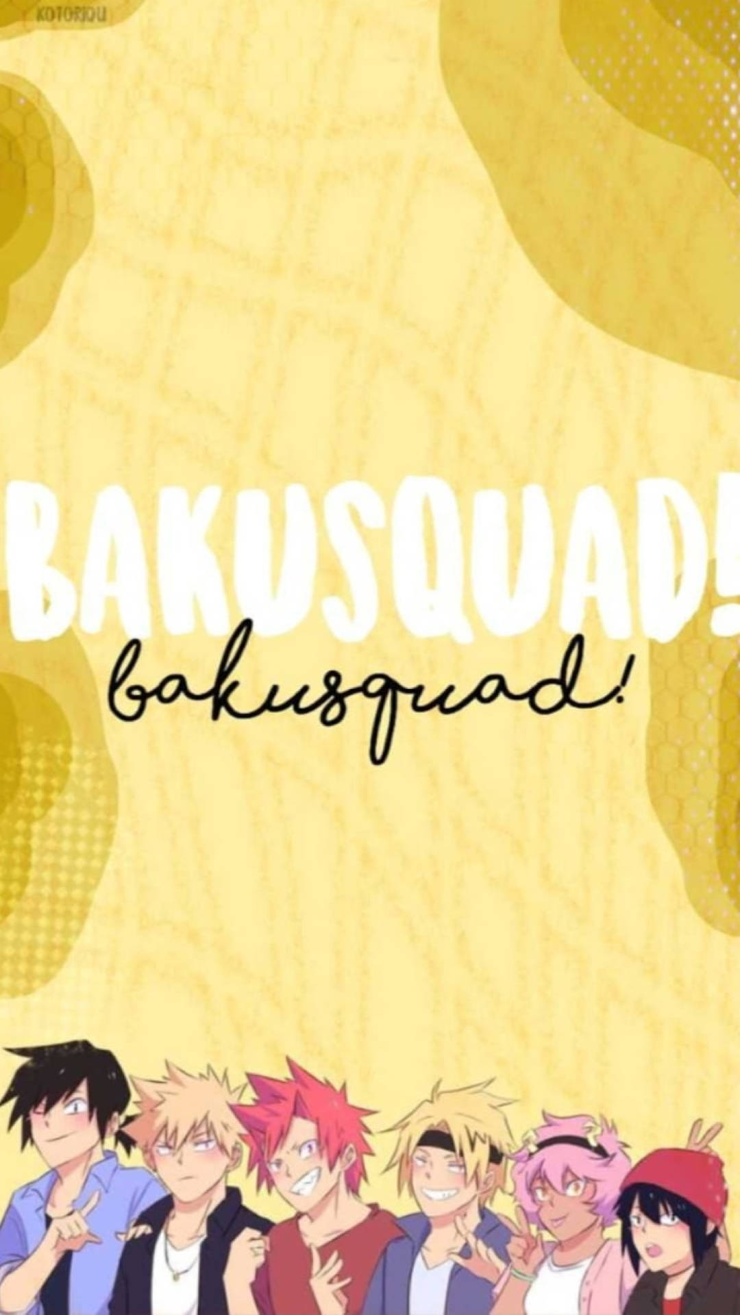Bakusquad Yellow Art Background