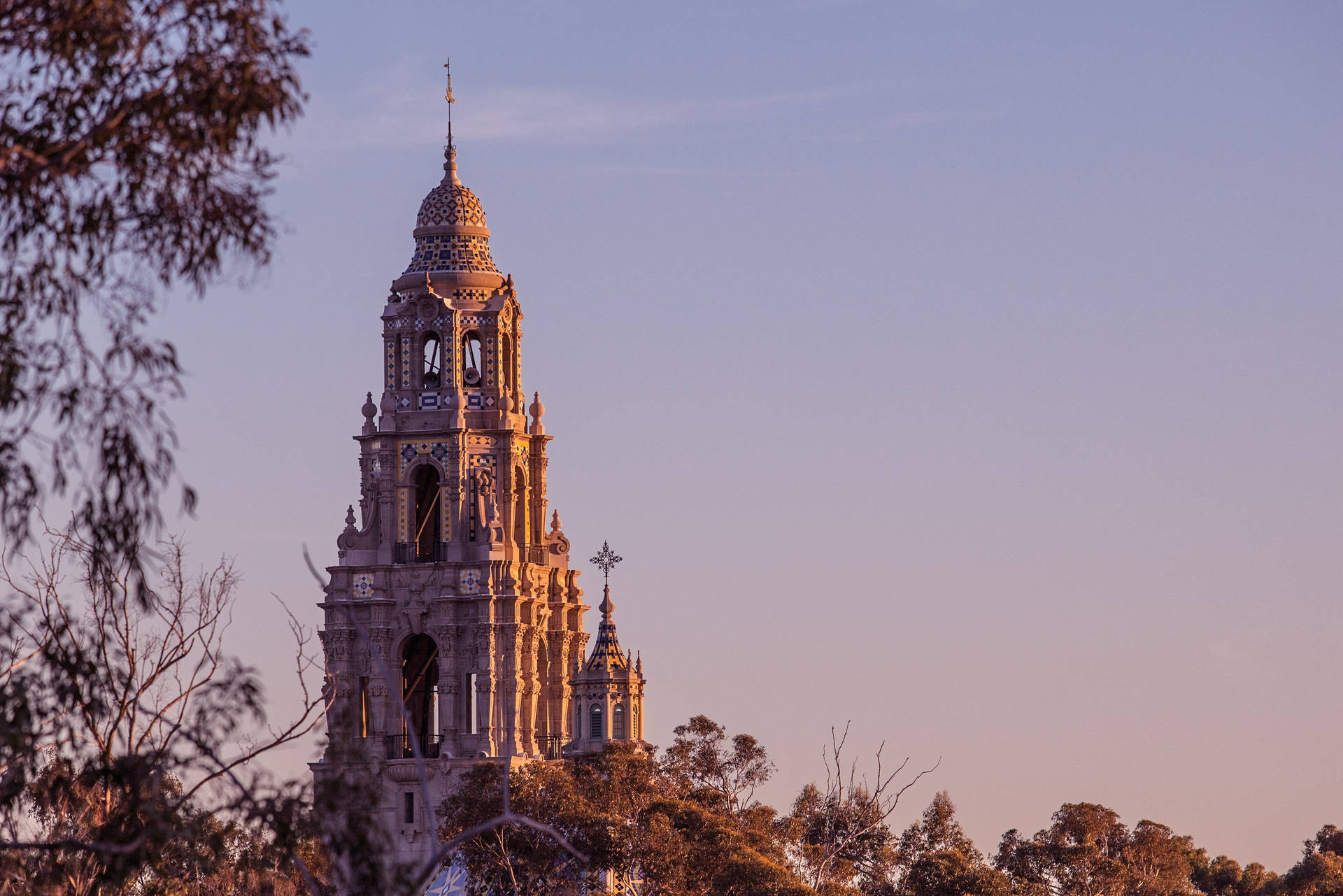 Balboa Park At Sunset