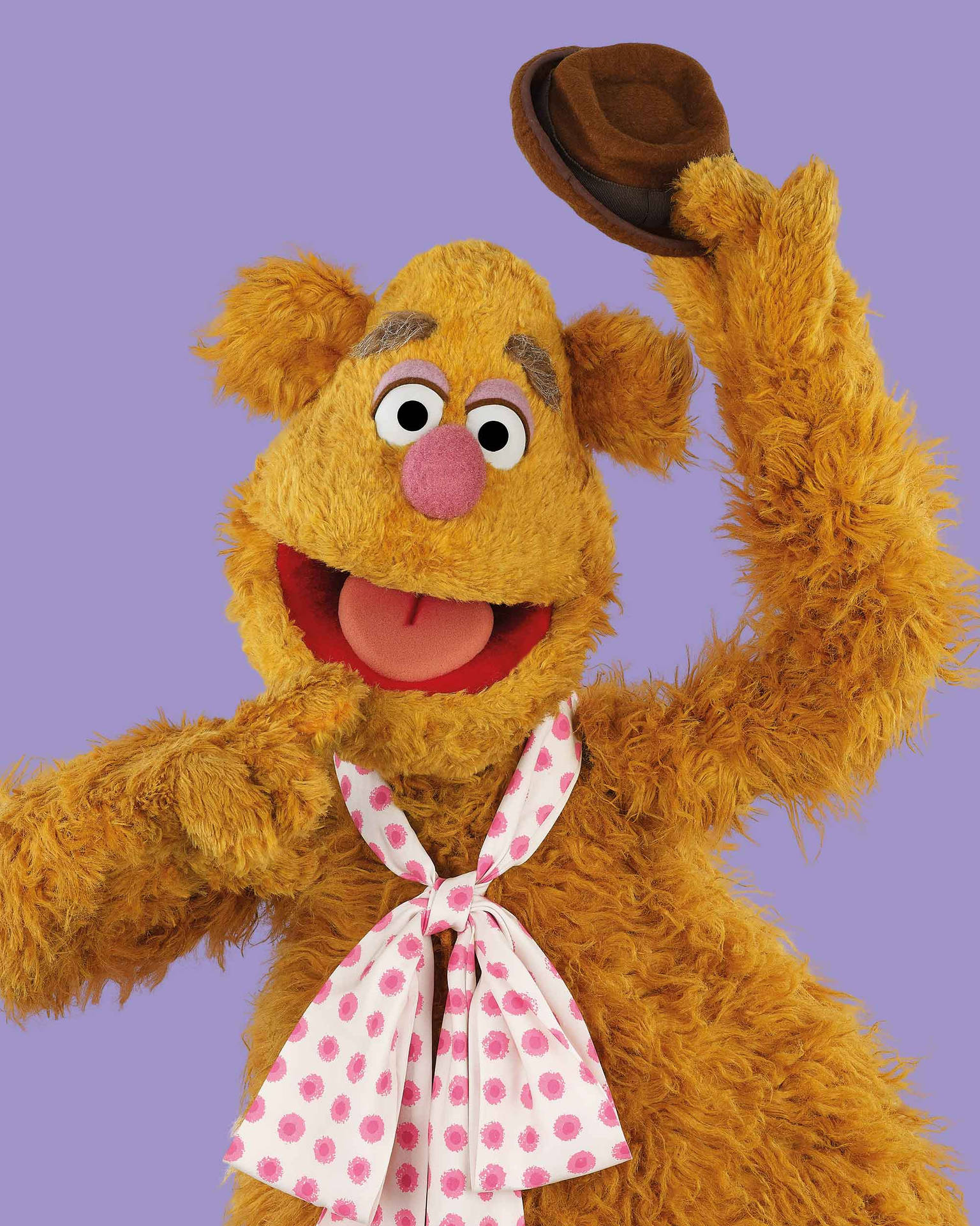 Bald Fozzie Bear Background