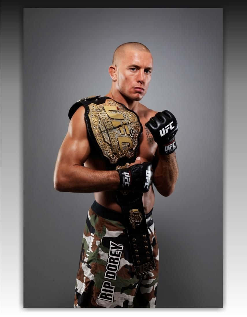 Bald Georges St-pierre With Belt