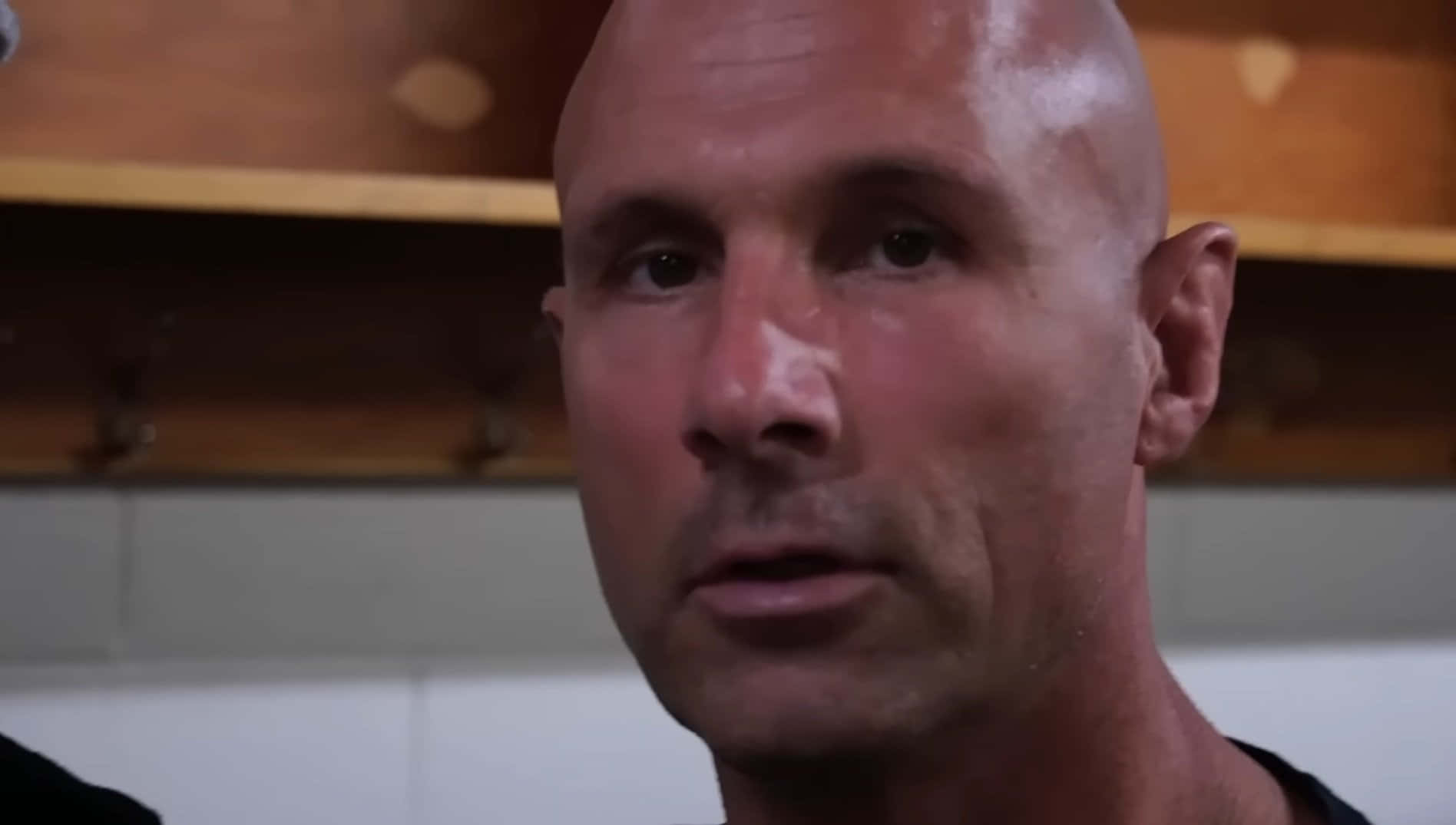 Bald_ Man_ Closeup_ Interview Background