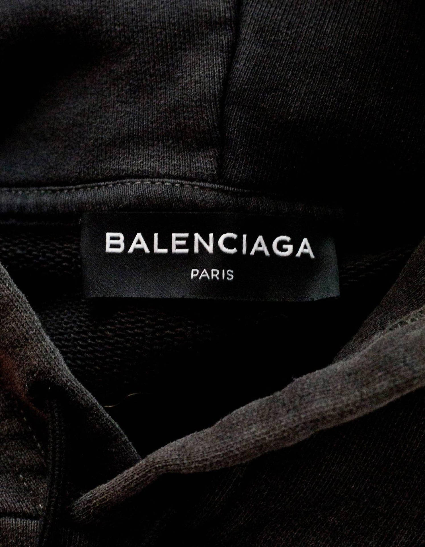 Balenciaga Clothing Tag Background