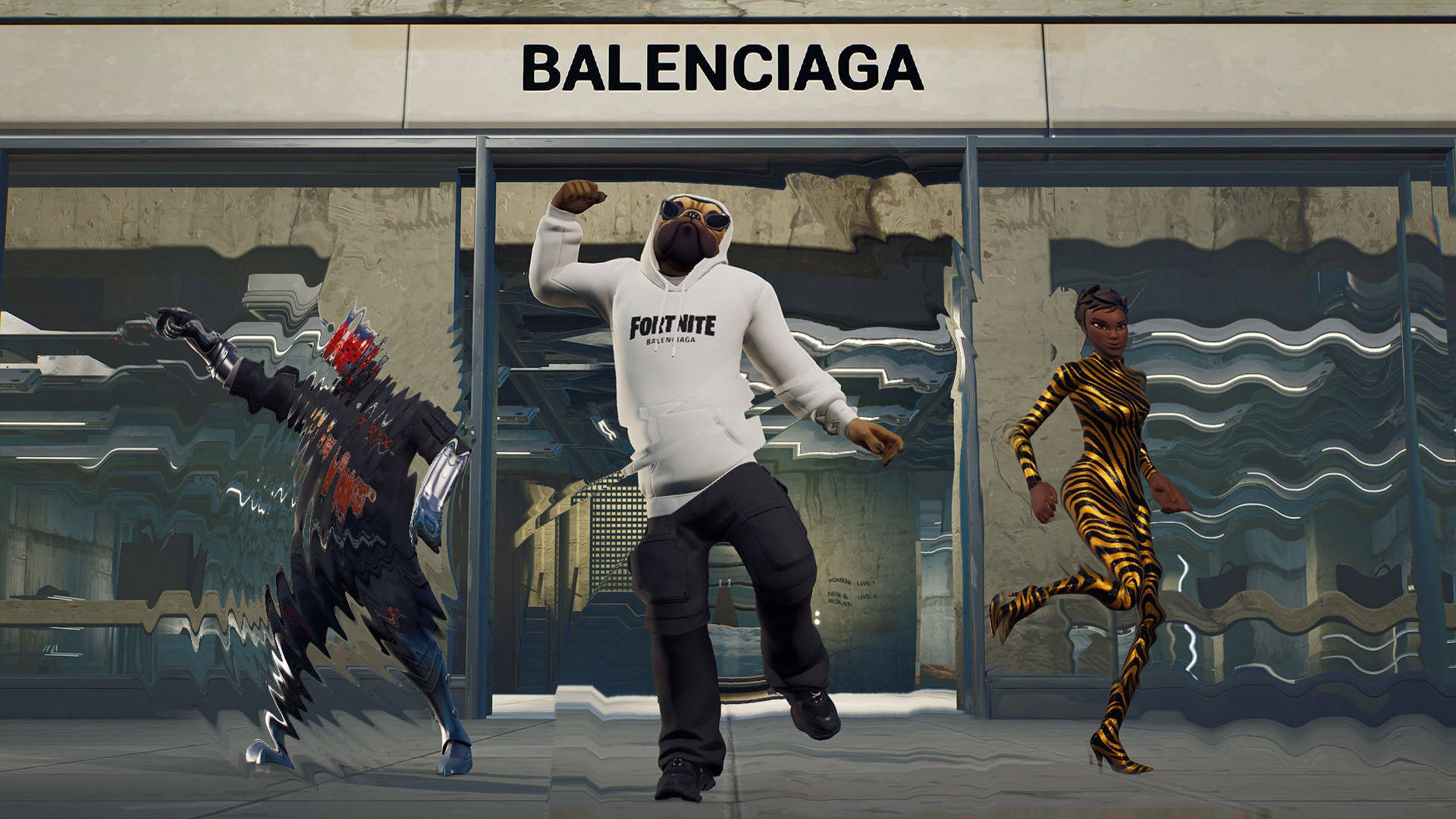 Balenciaga Fortnite Characters Background