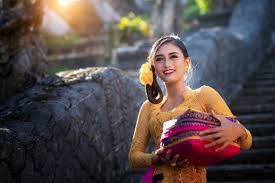 Balinese Thailand Woman Dancer Background