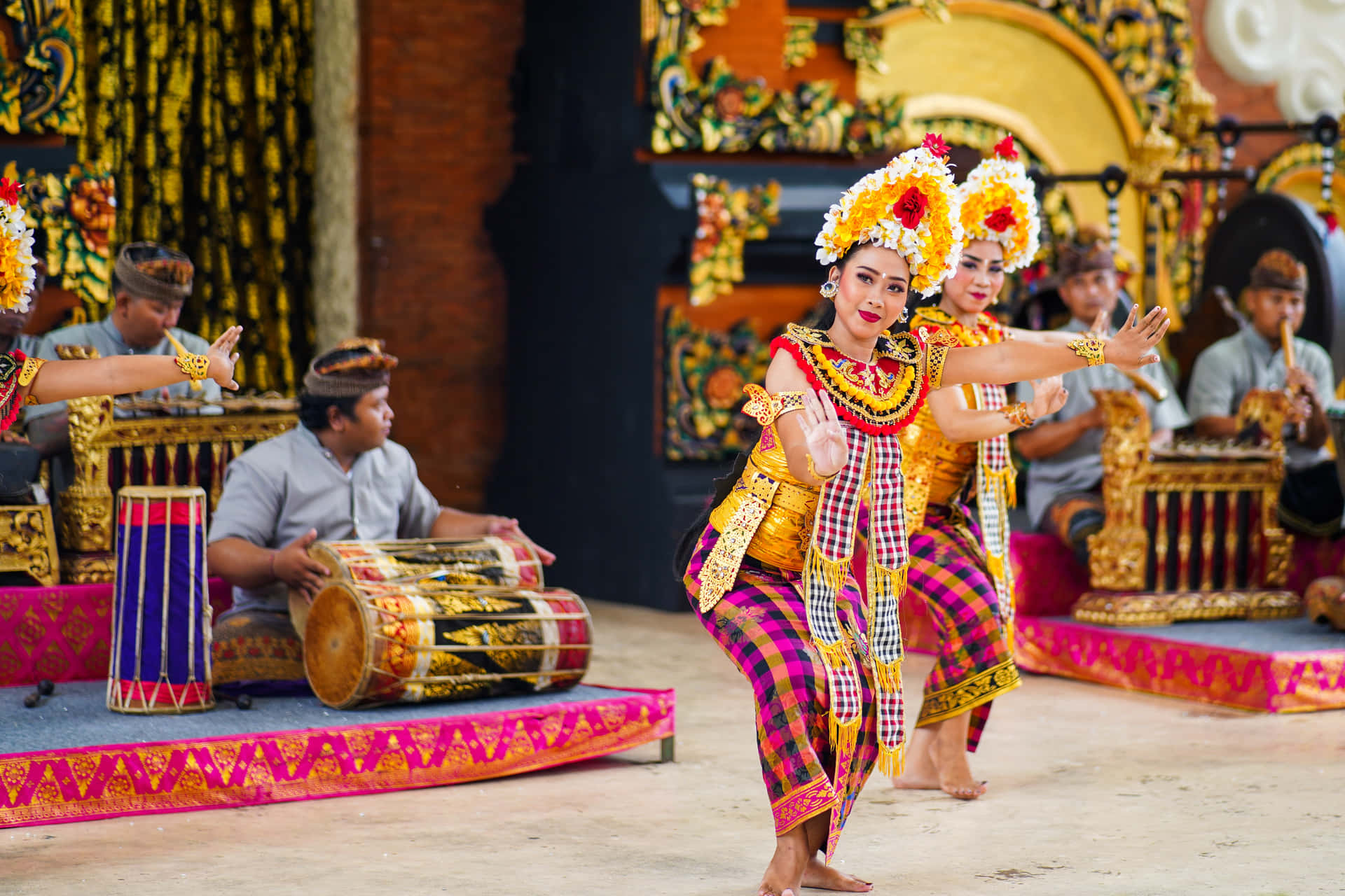 Balinese Traditional Dance Background