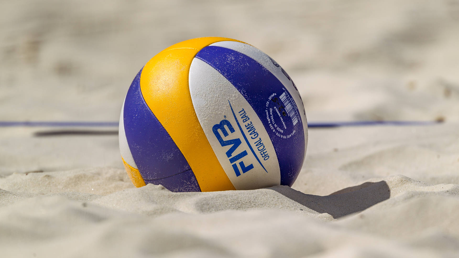 Ball In The Sand Volleyball 4k