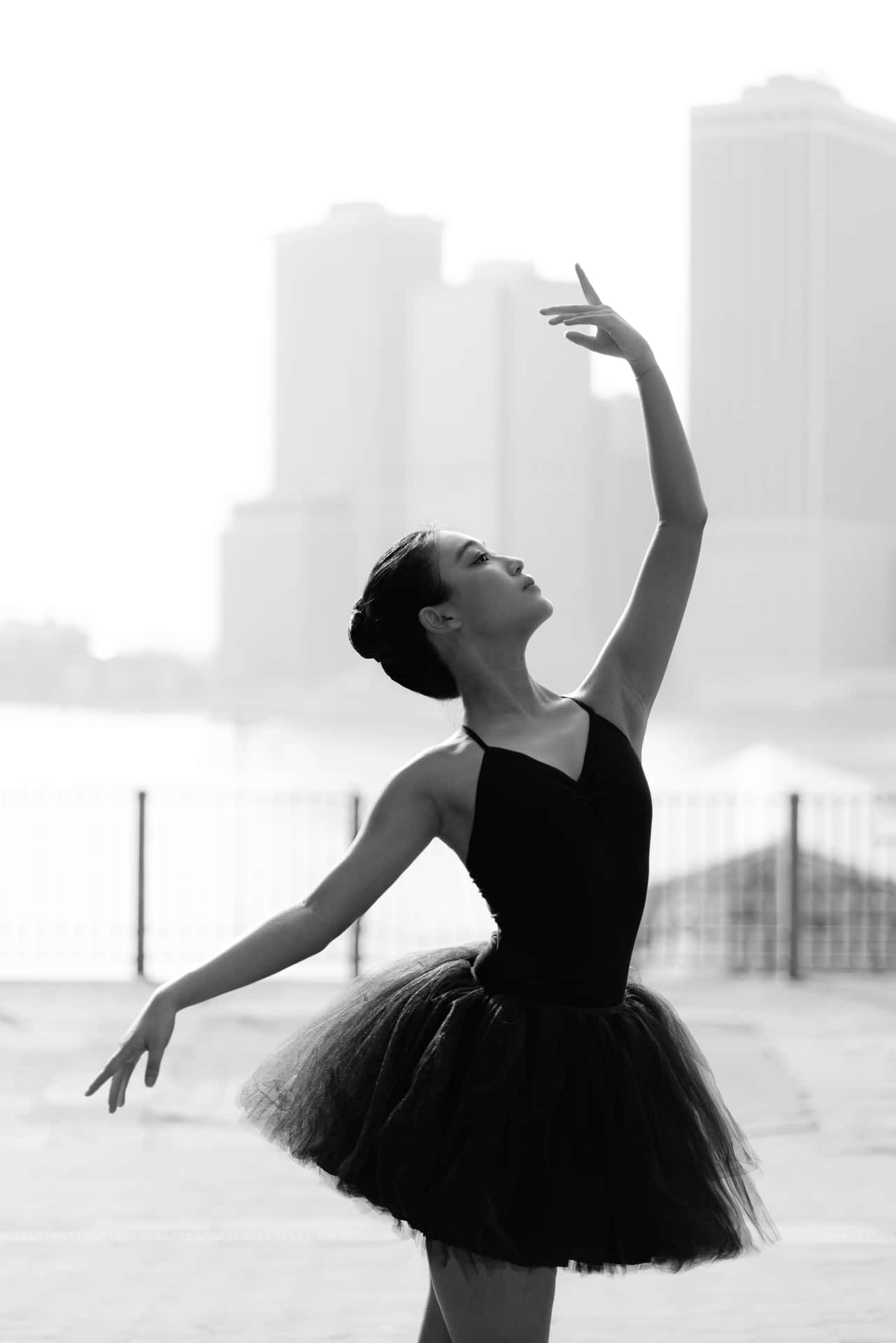 Ballerina Black And White Photography Background