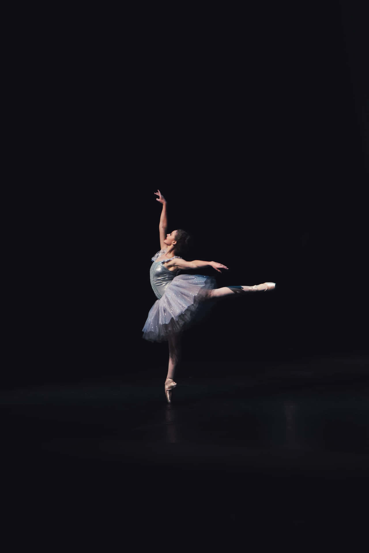 Ballerina Dancer Black Background Photography