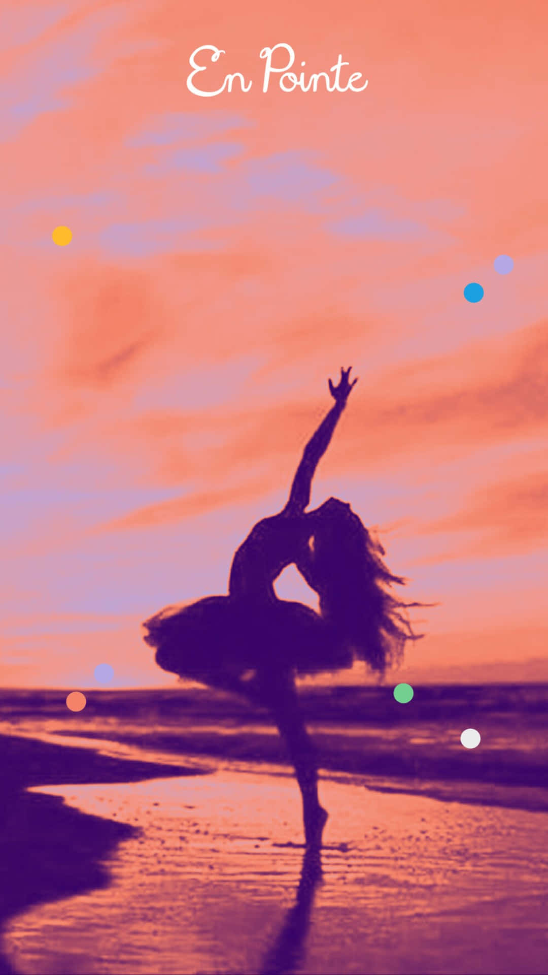 Ballerina Dancer En Pointe Sunset Photography Background