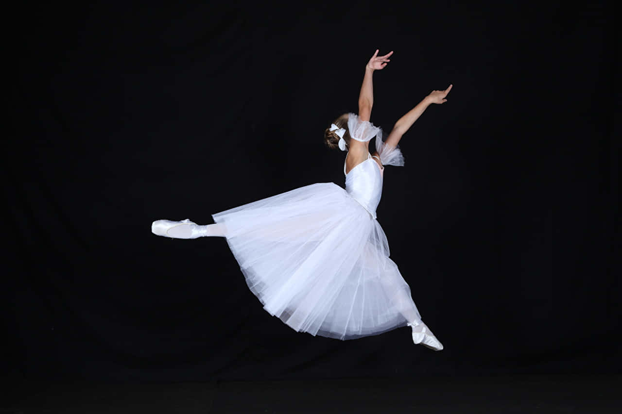 Ballerina Dancer Leap Pose Photography