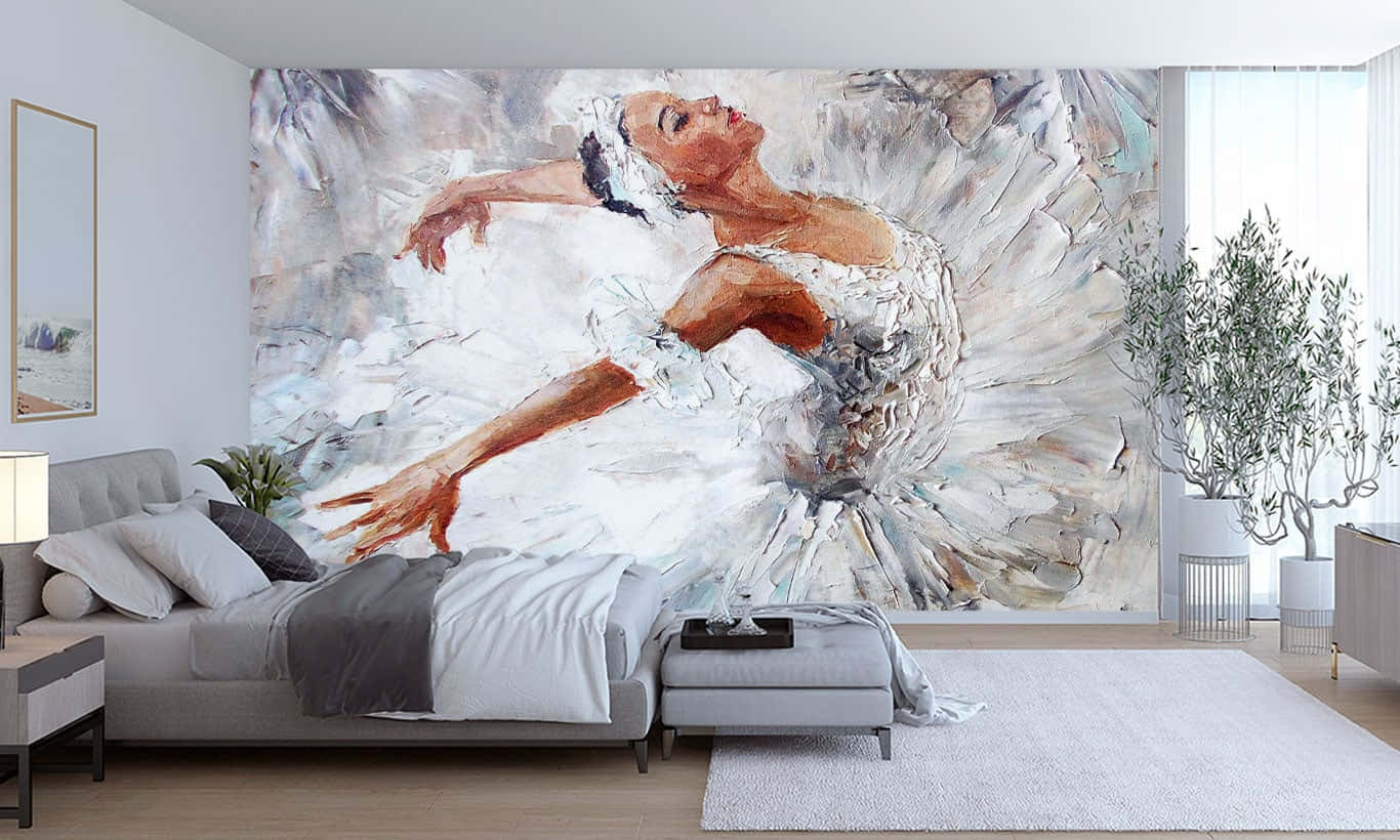 Ballerina Dancer Oil Painting Art Room Photography