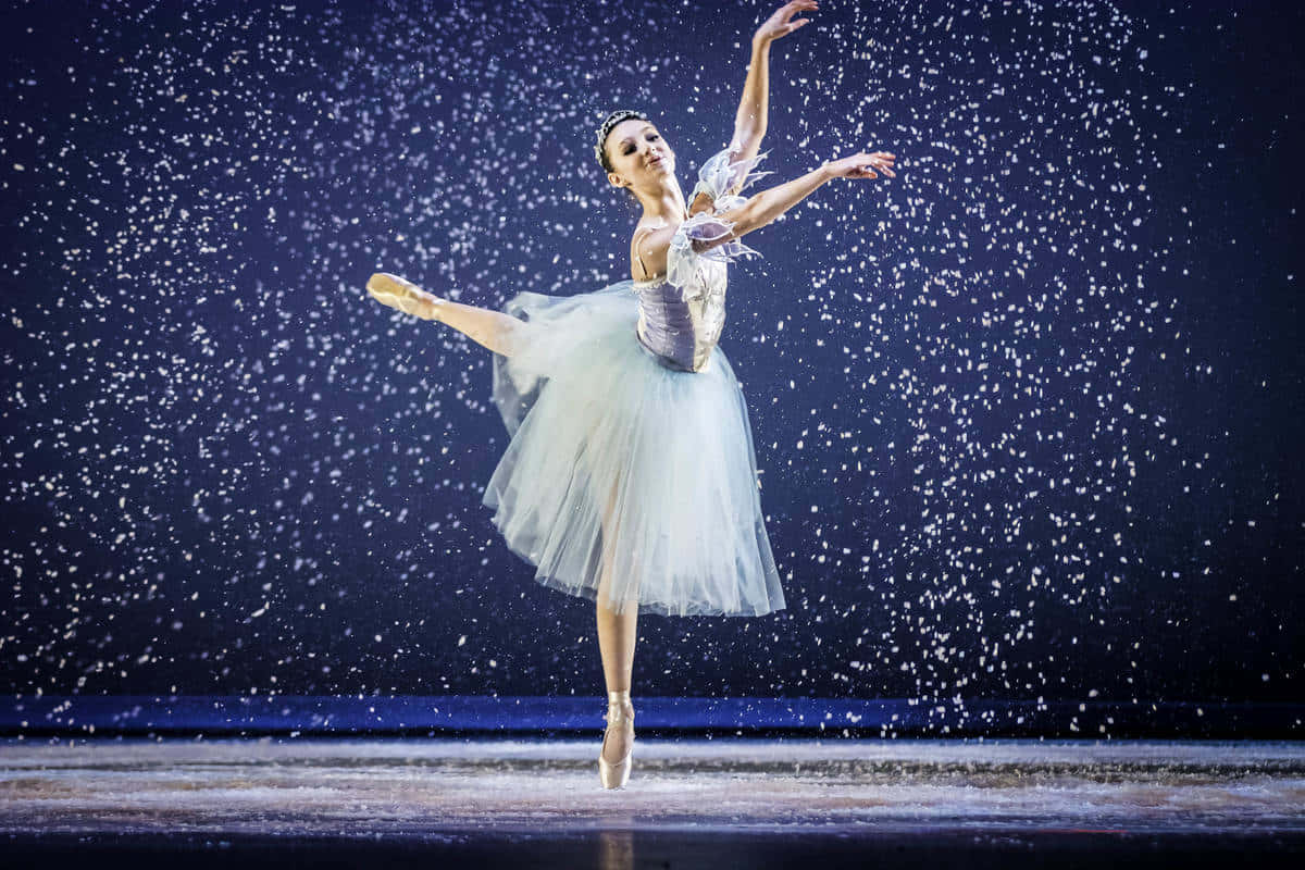 Ballerina Dancer Raining Photography Background