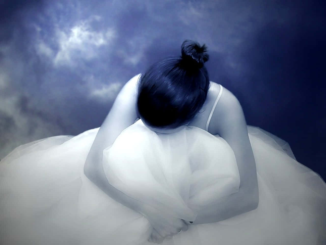 Ballerina Dancer Sad Digital Art Background