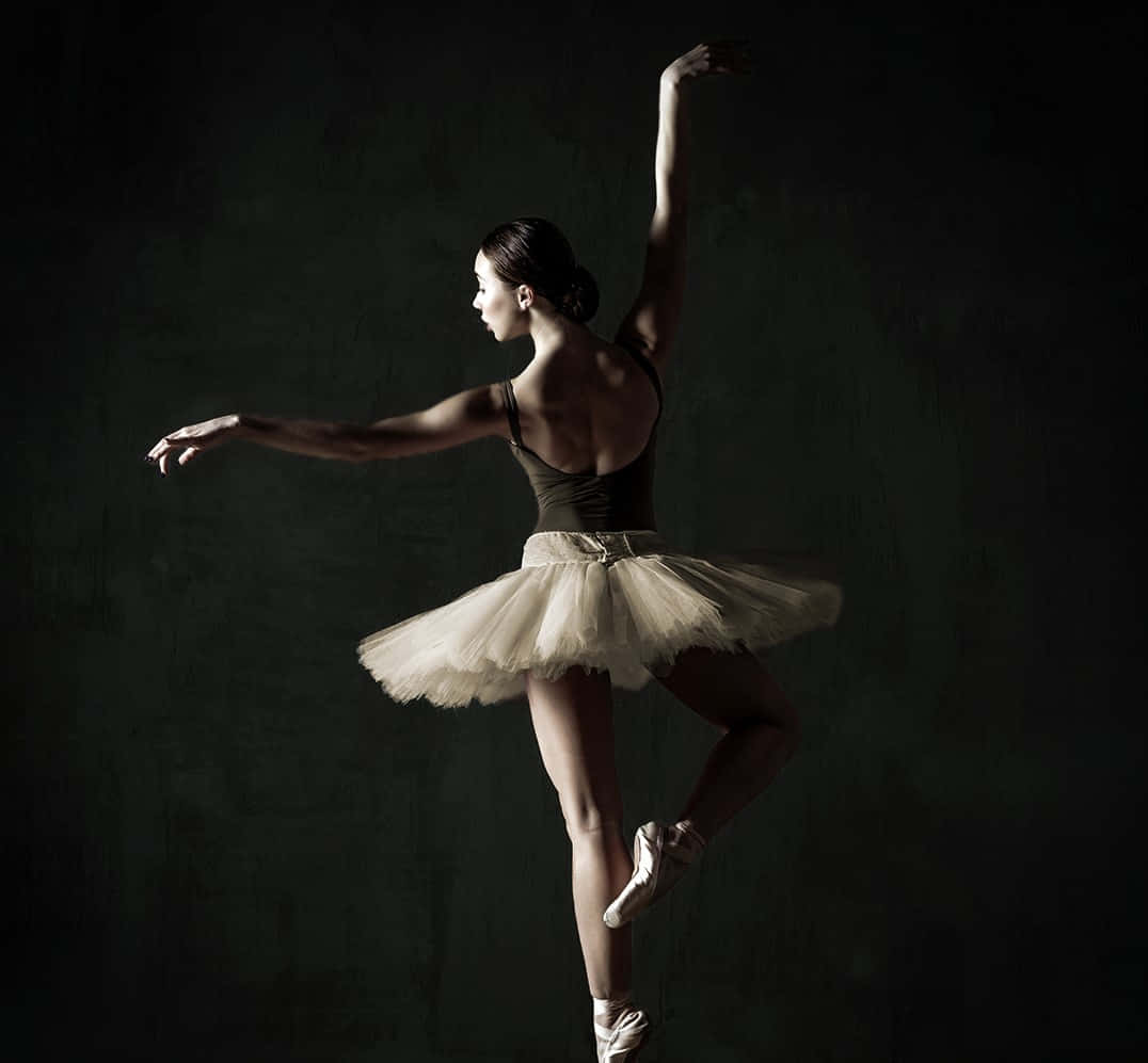Ballerina Dark Background Photography