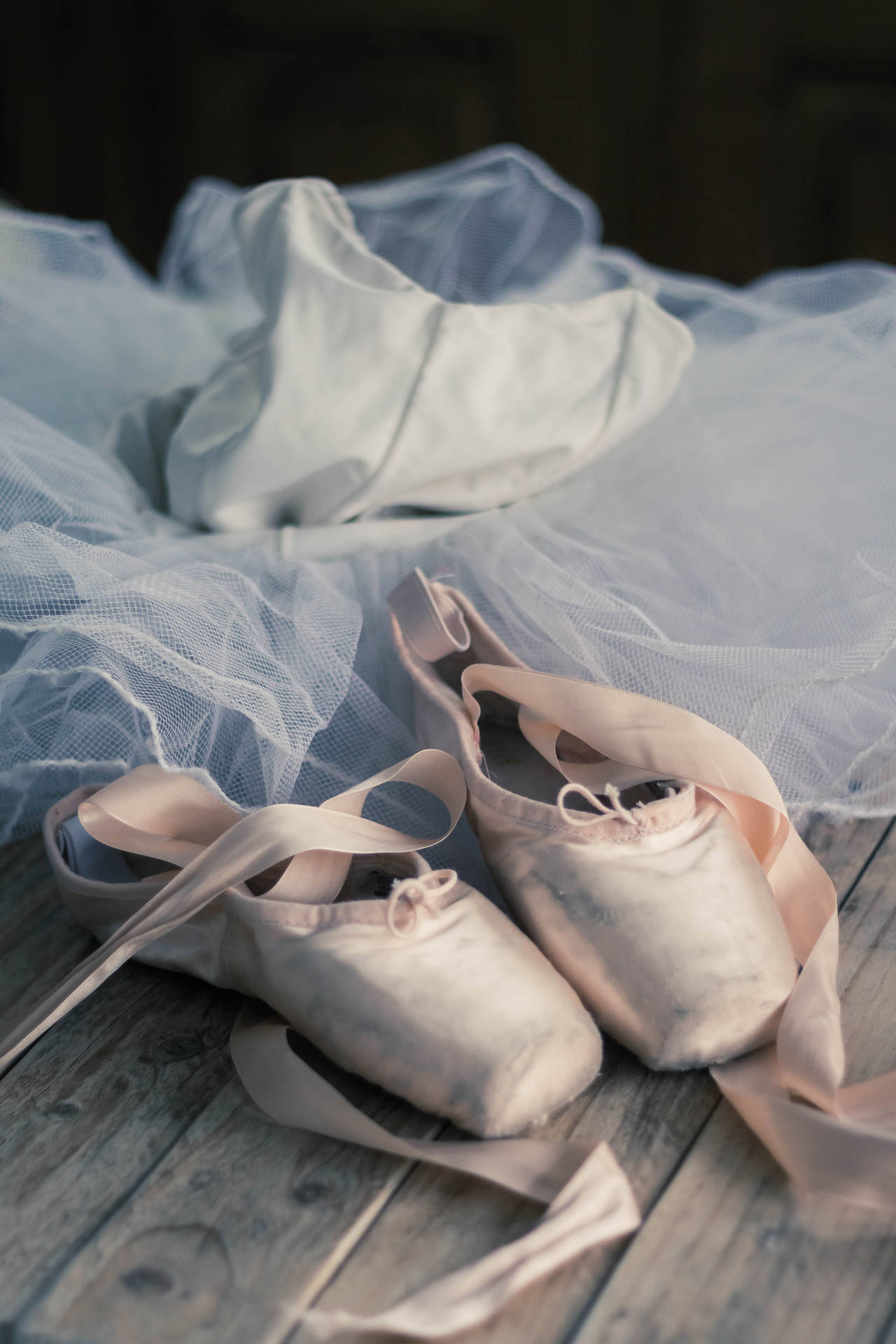 Ballet Dance Slippers Top Iphone Background