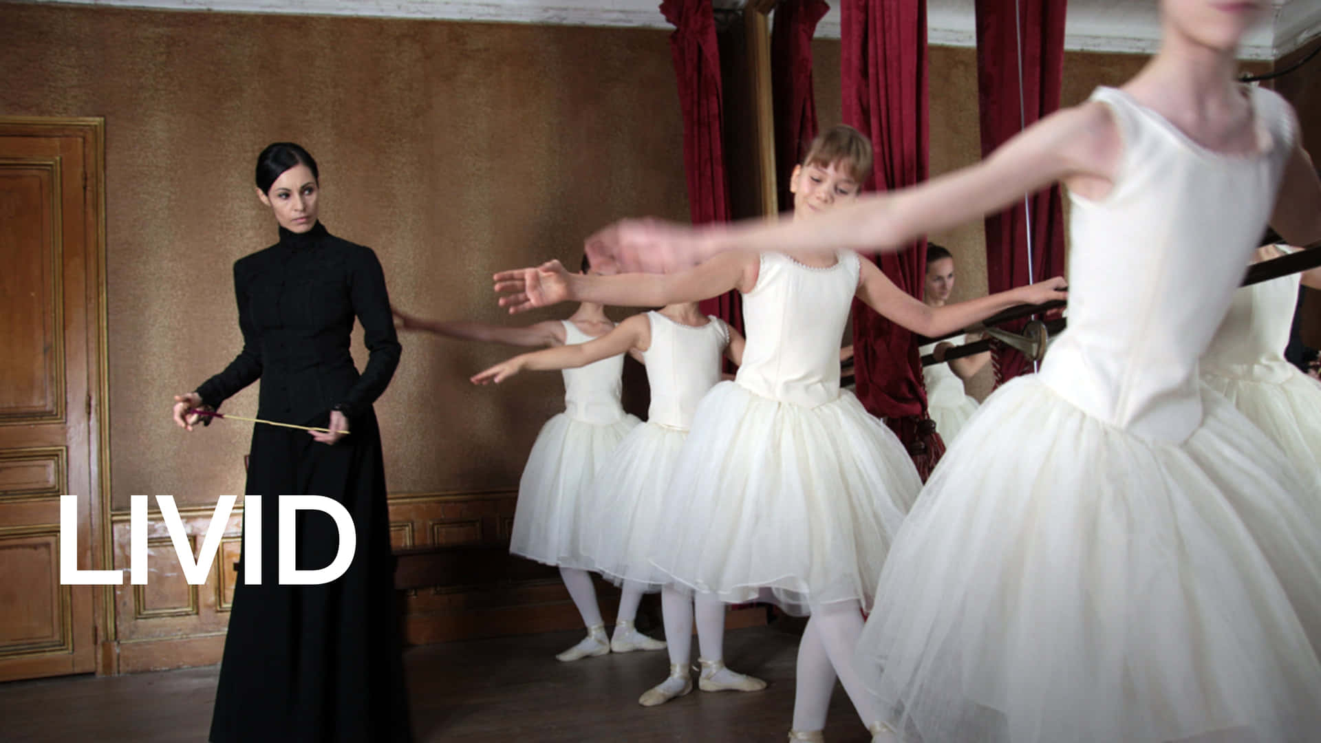 Ballet Instructorand Dancers L I V I D Background