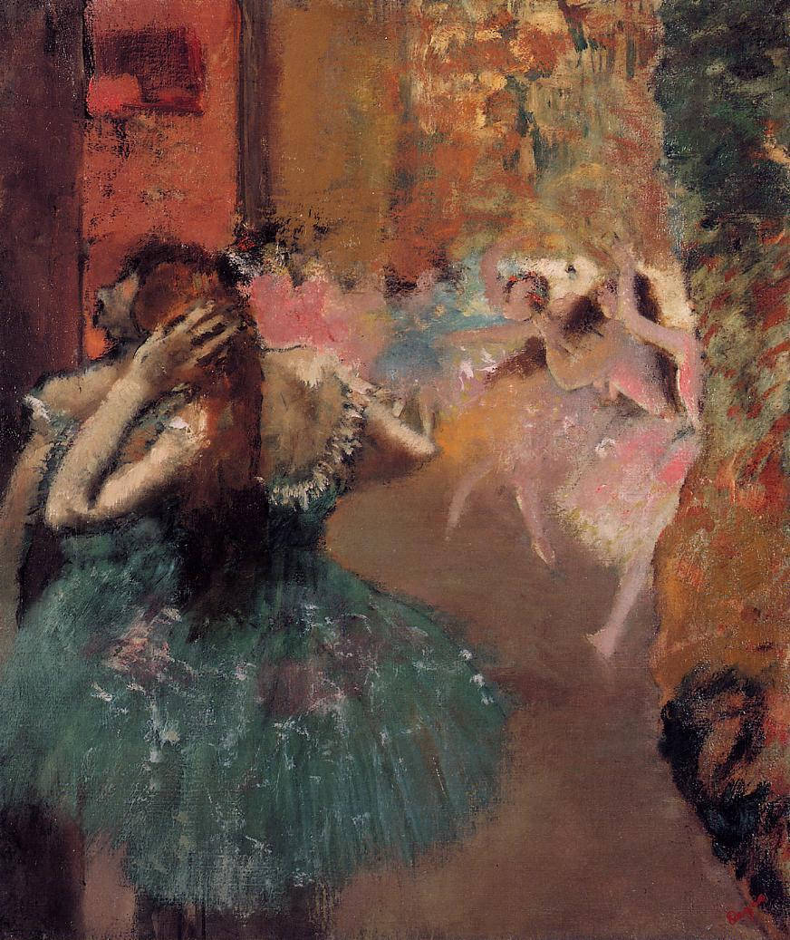 Ballet Scene Edgar Degas Background