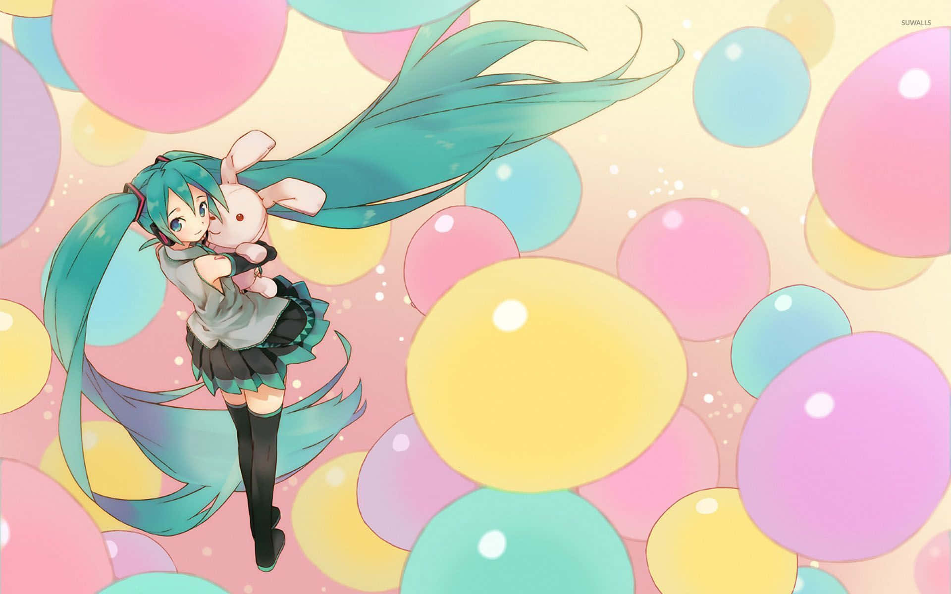 Balloon Magic Colorful Anime
