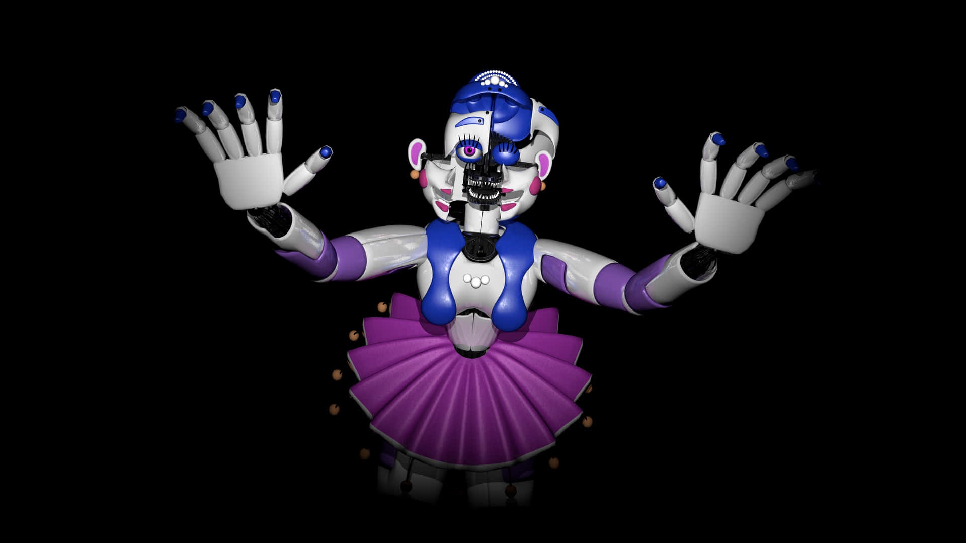 Ballora Big Pink Skirt Background