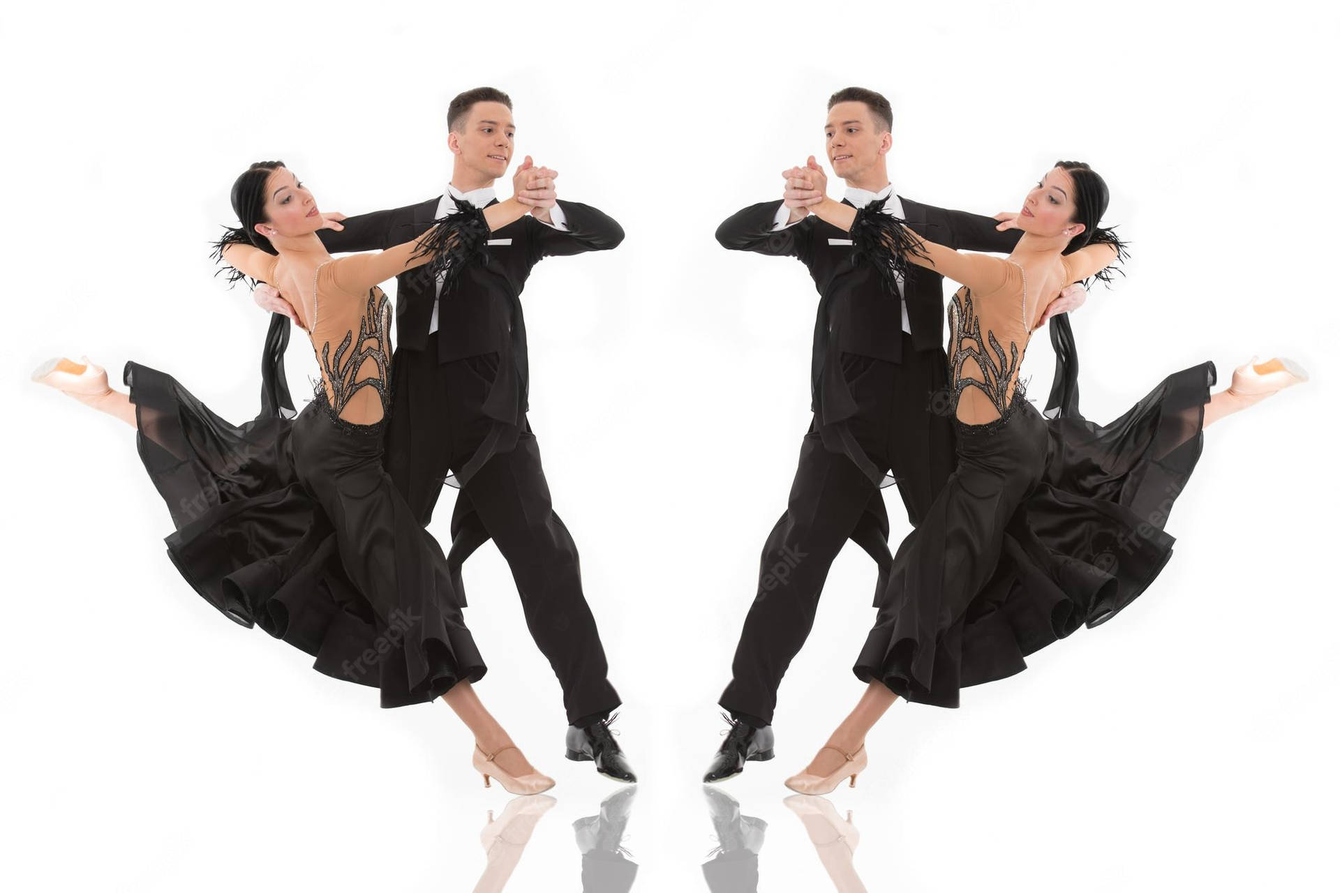 Ballroom Dancing Couple Dance Pose Background