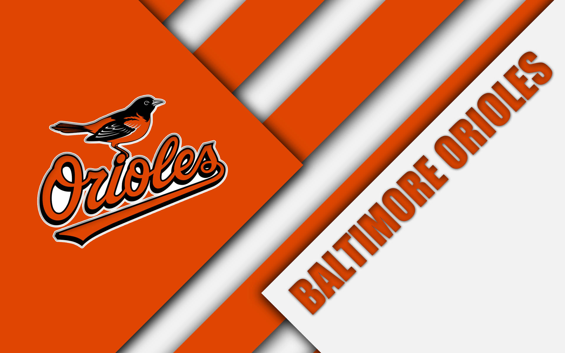 Baltimore Orioles Abstract Art Background