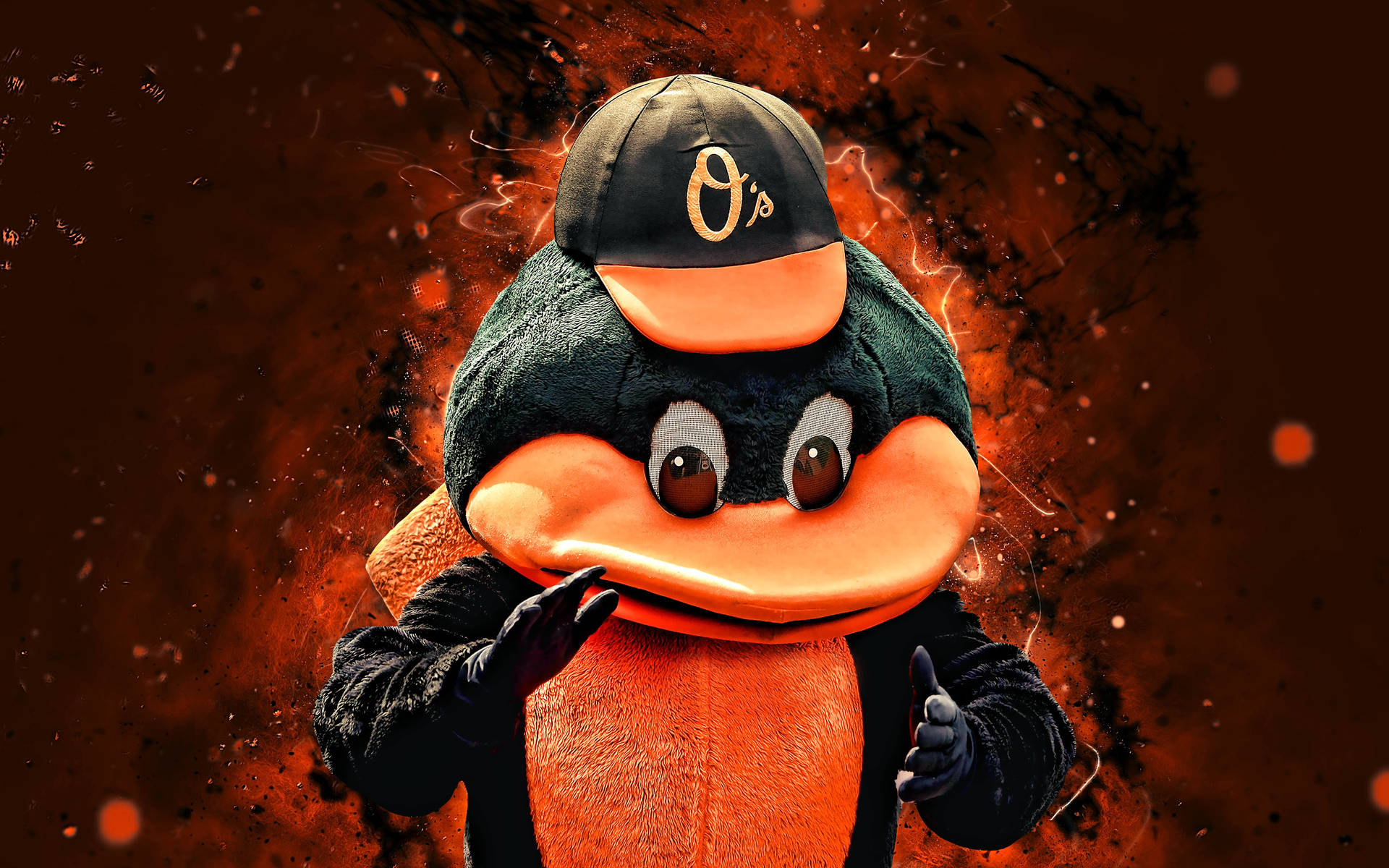 Baltimore Orioles Bird Mascot Background