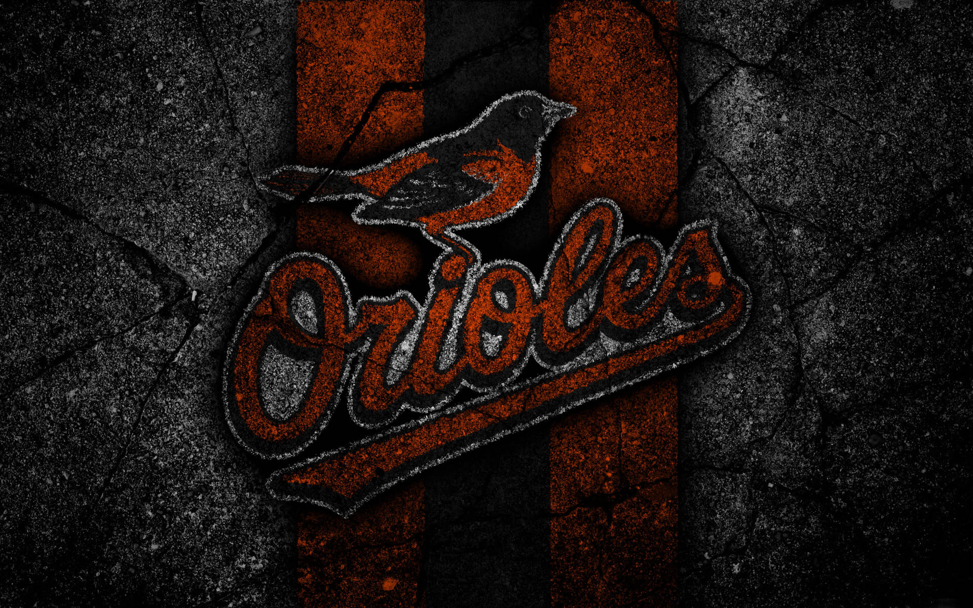 Baltimore Orioles Black Stone Graphic Background