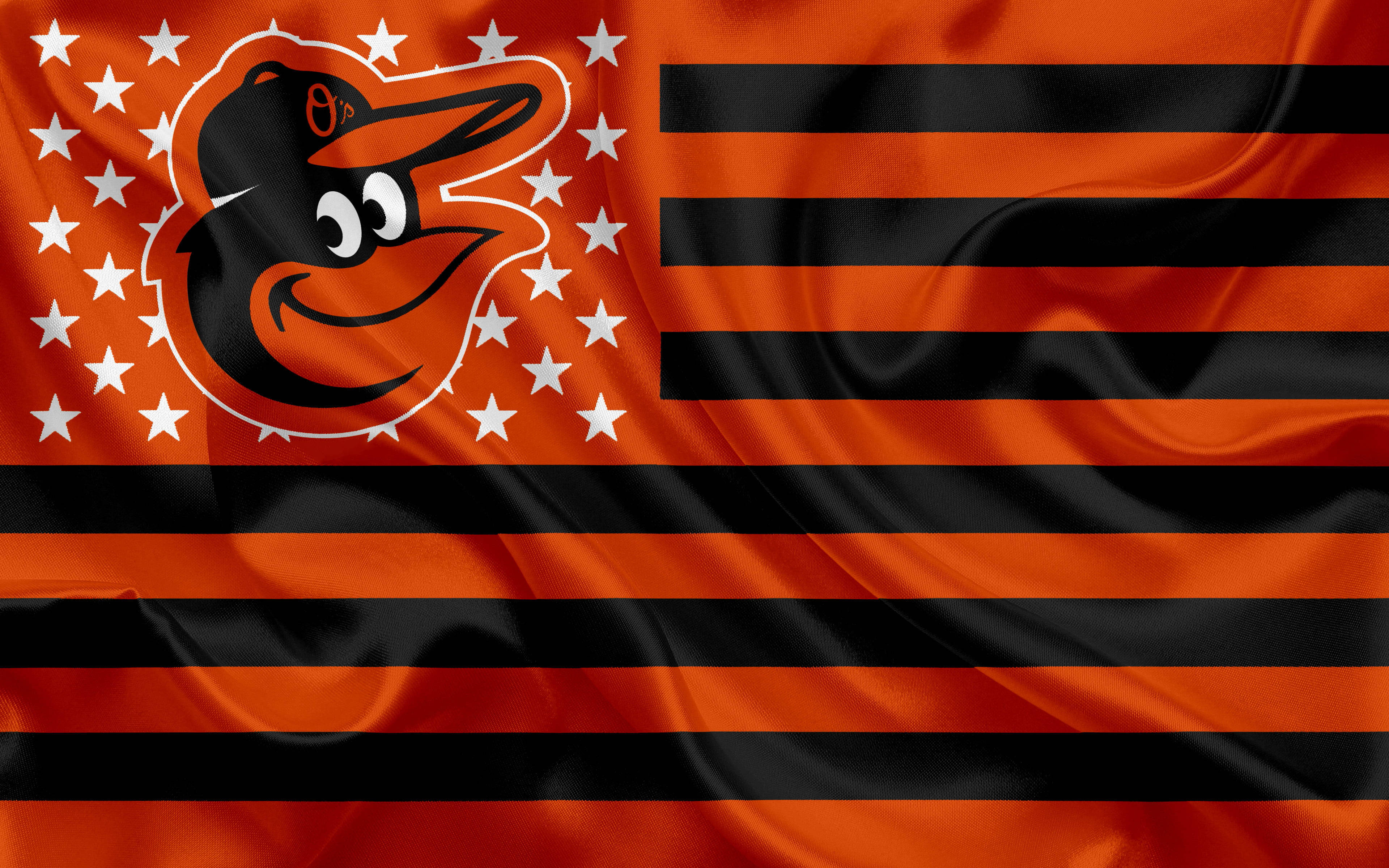 Baltimore Orioles Creative Flag Background