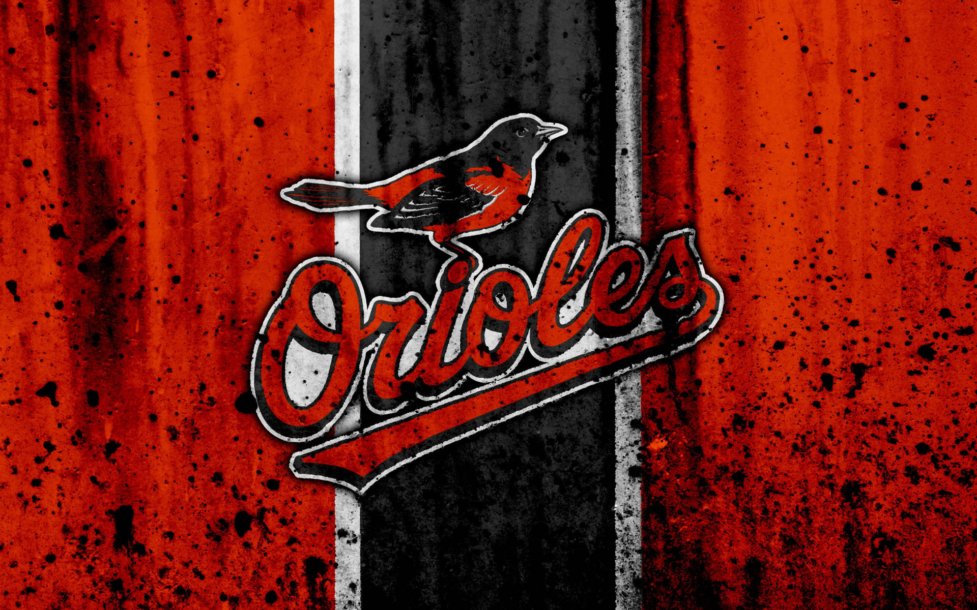 Baltimore Orioles Grunge Stone
