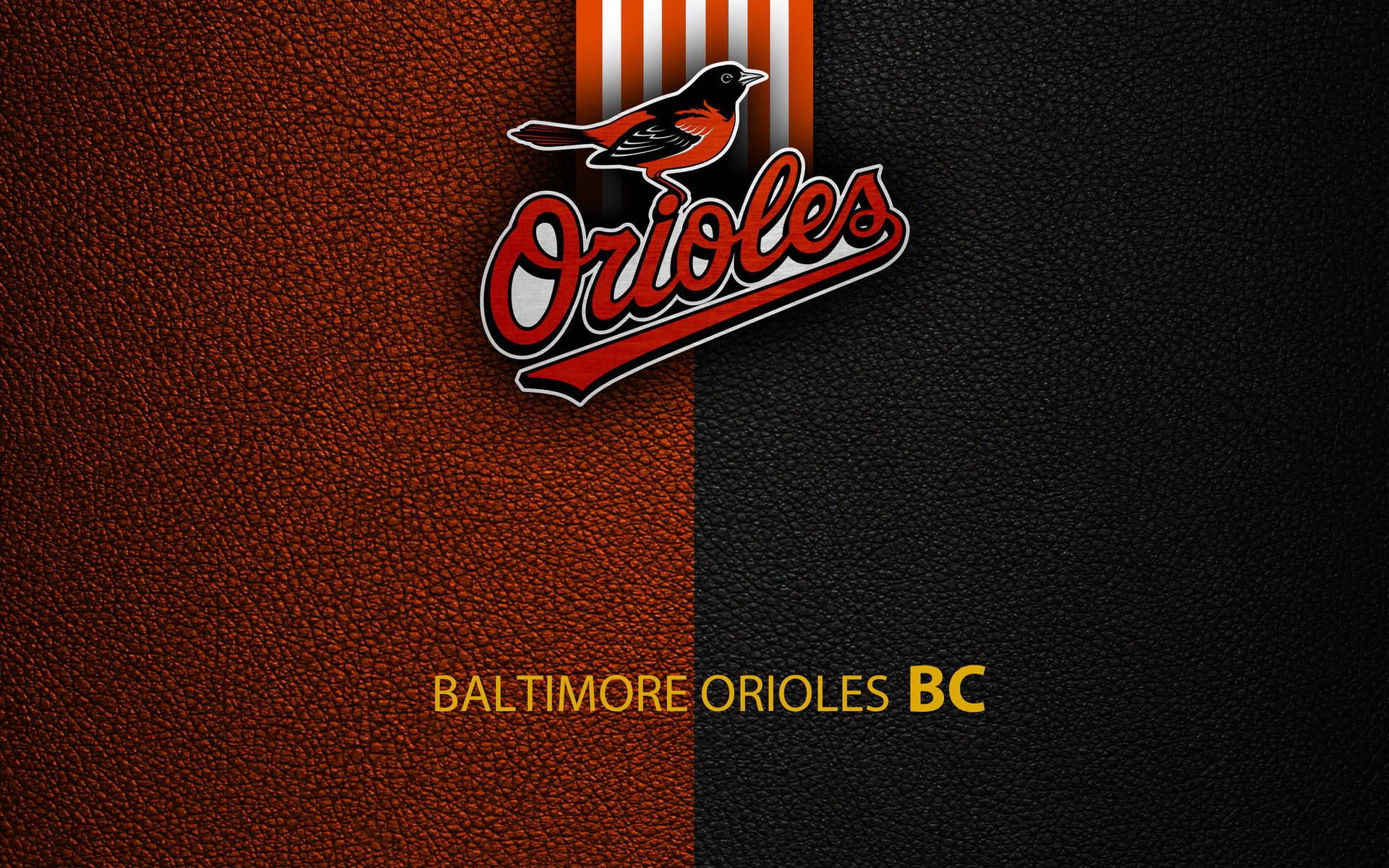 Baltimore Orioles Leather Design Background