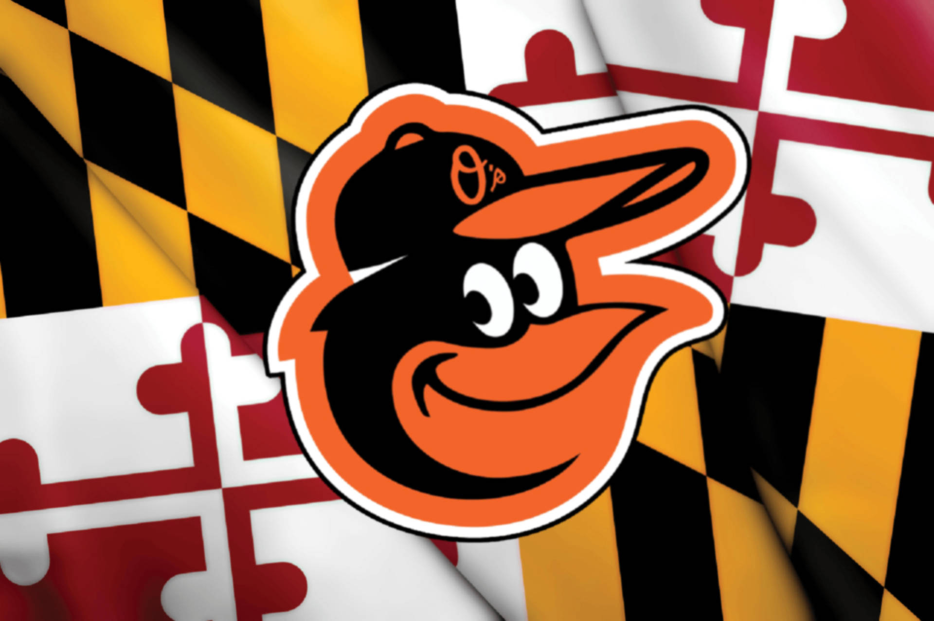 Baltimore Orioles Maryland Flag Background