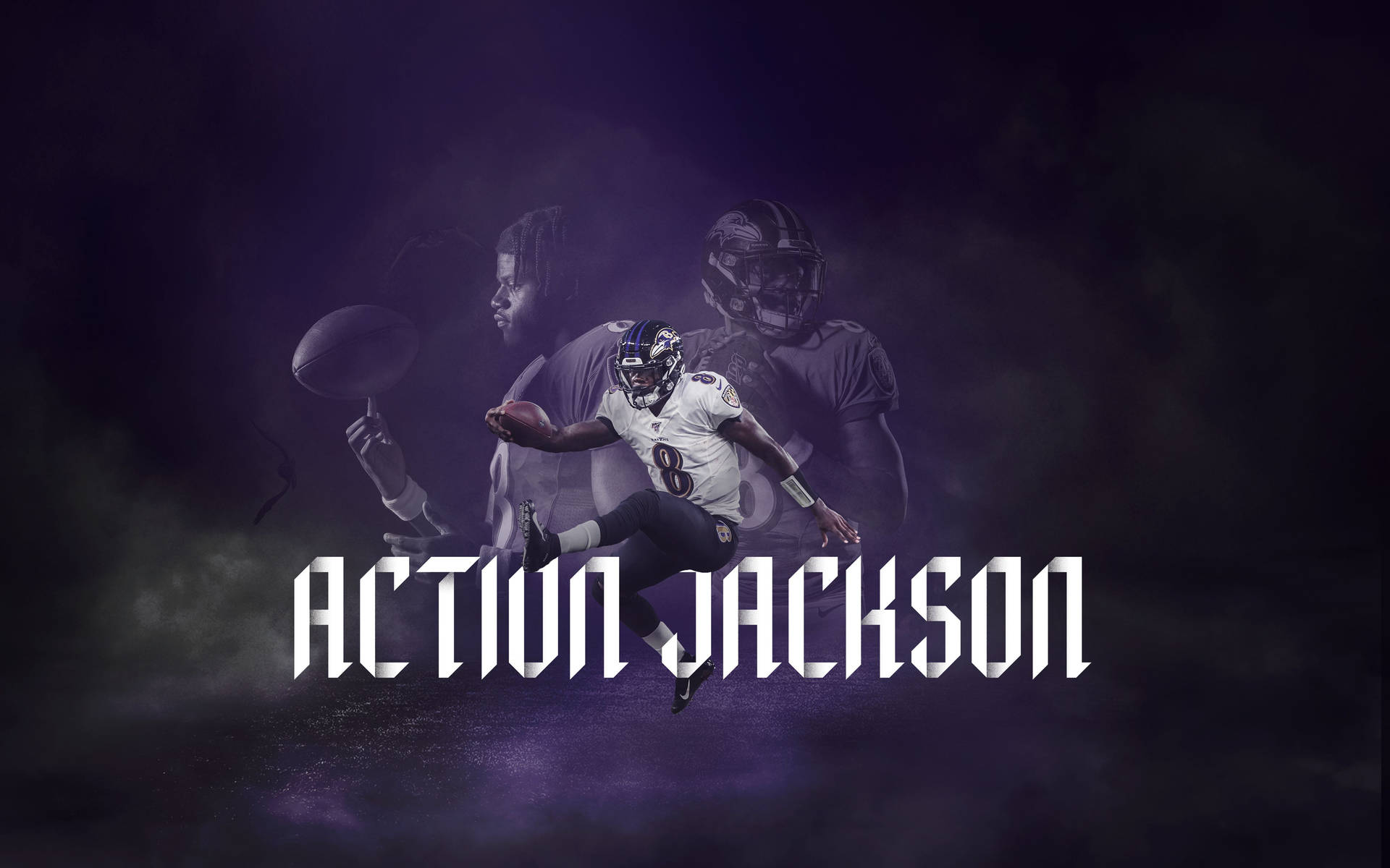Baltimore Ravens Action Jackson 8 Background