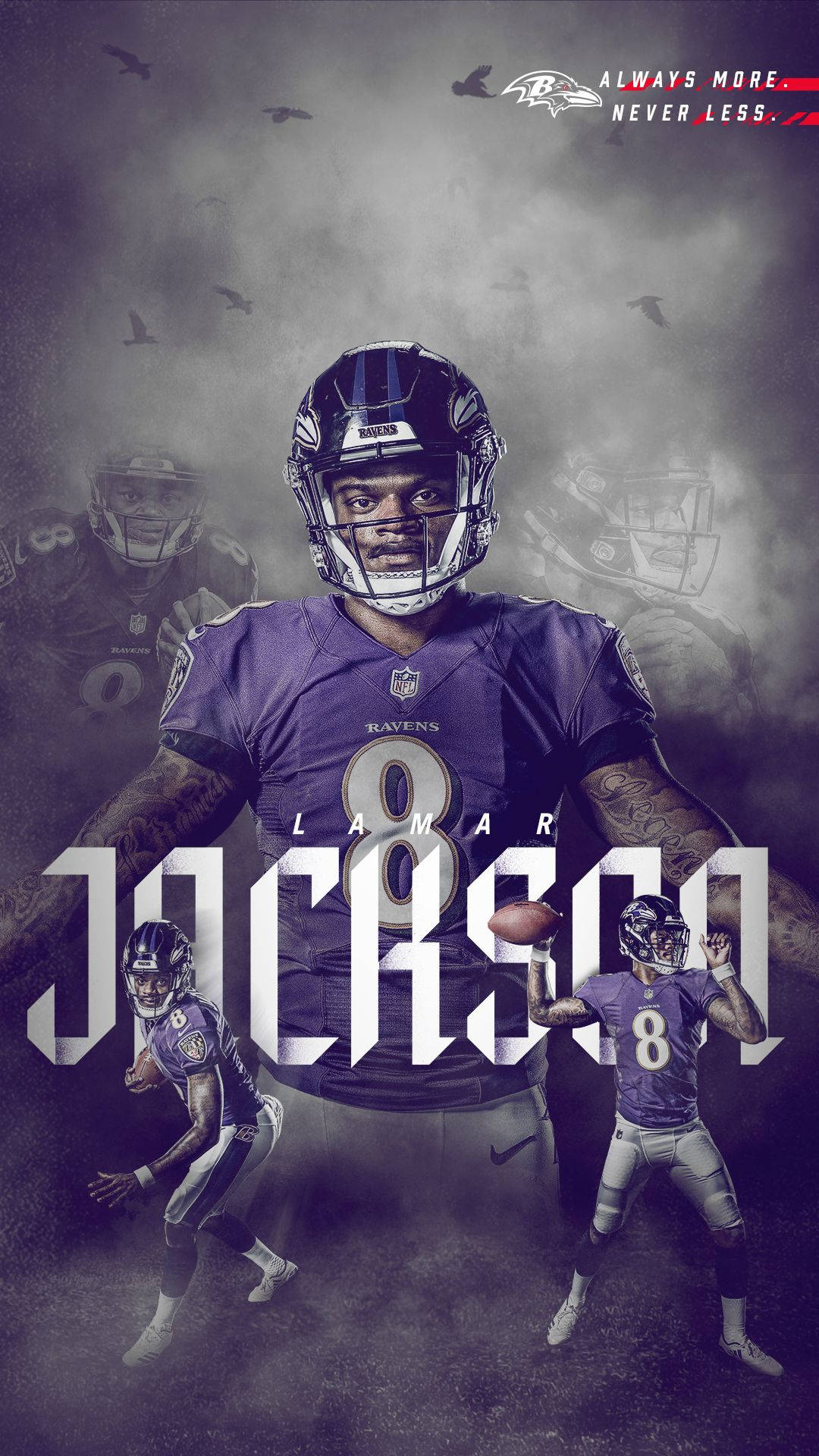 Baltimore Ravens Lamar Jackson Quarterback Background