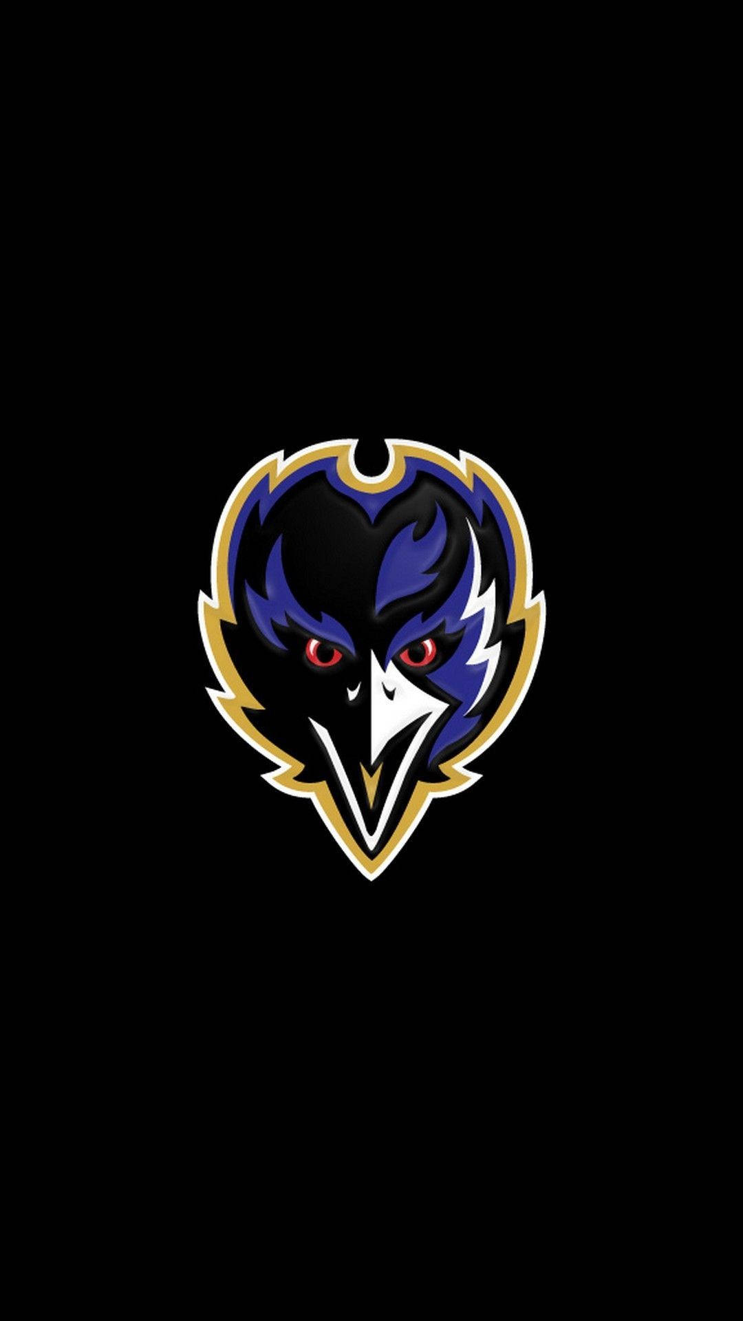 Baltimore Ravens Logo In Black Iphone Background