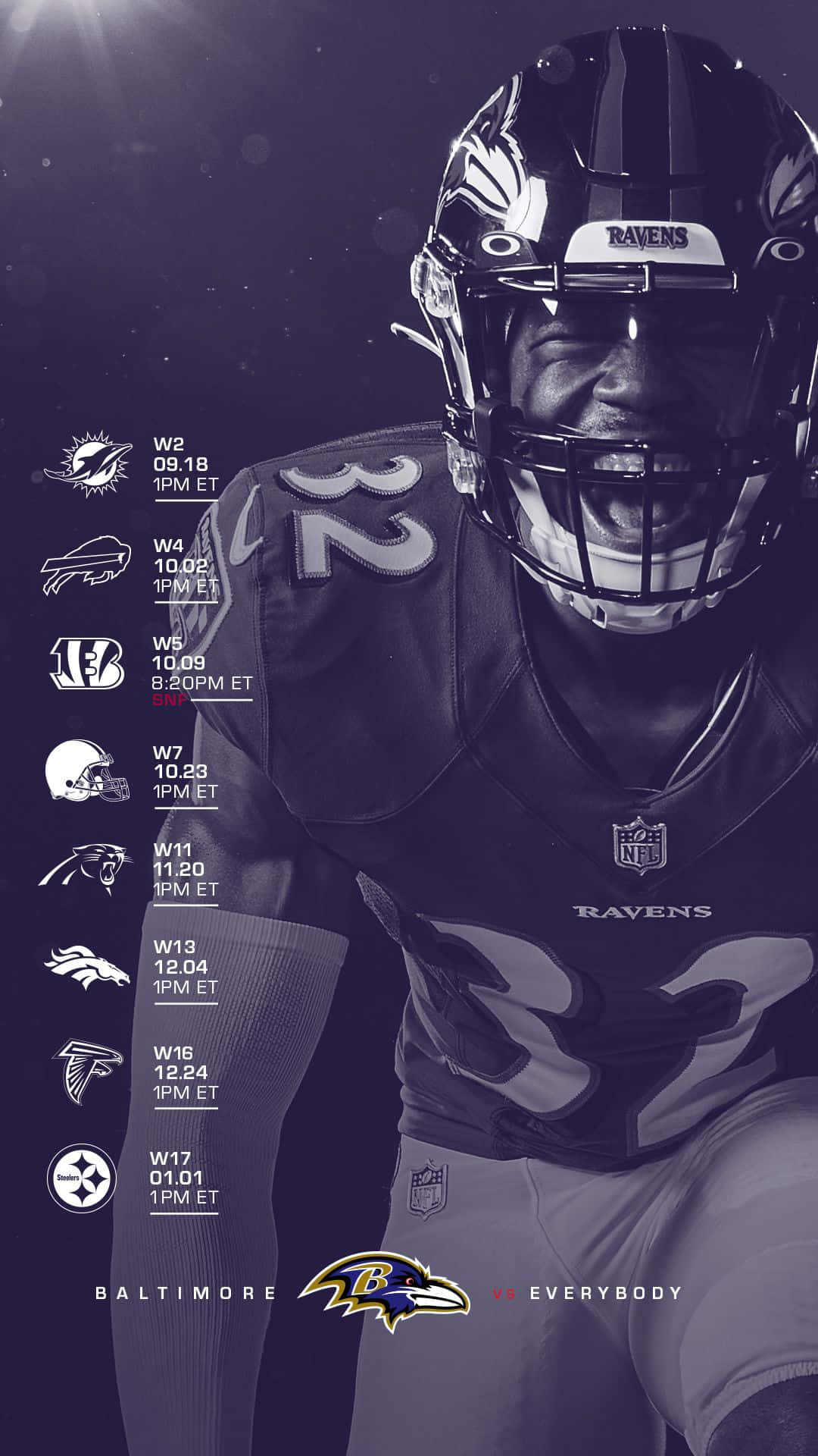 Baltimore Ravens Marcus Williams Poster Background