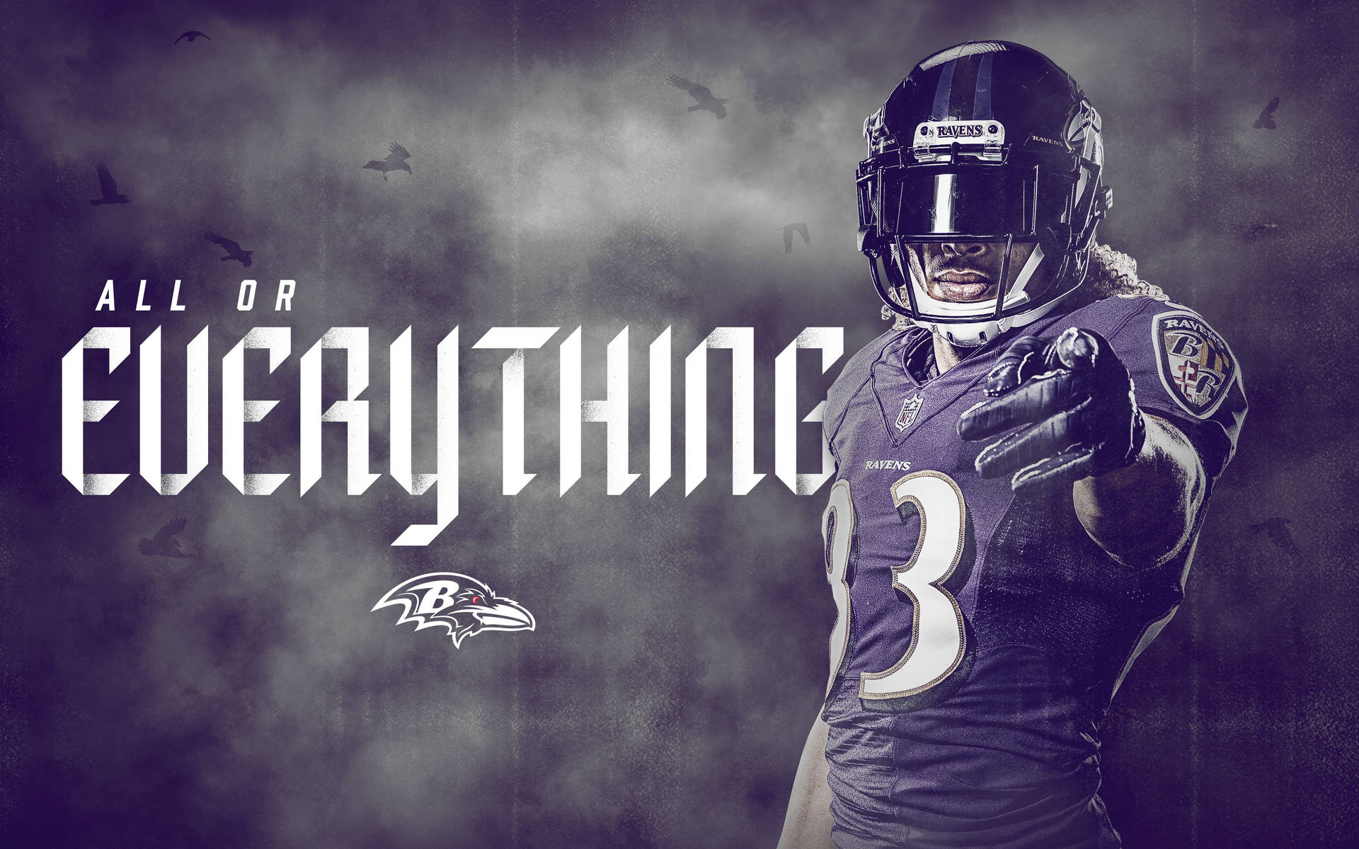 Baltimore Ravens Poster Slogan Background