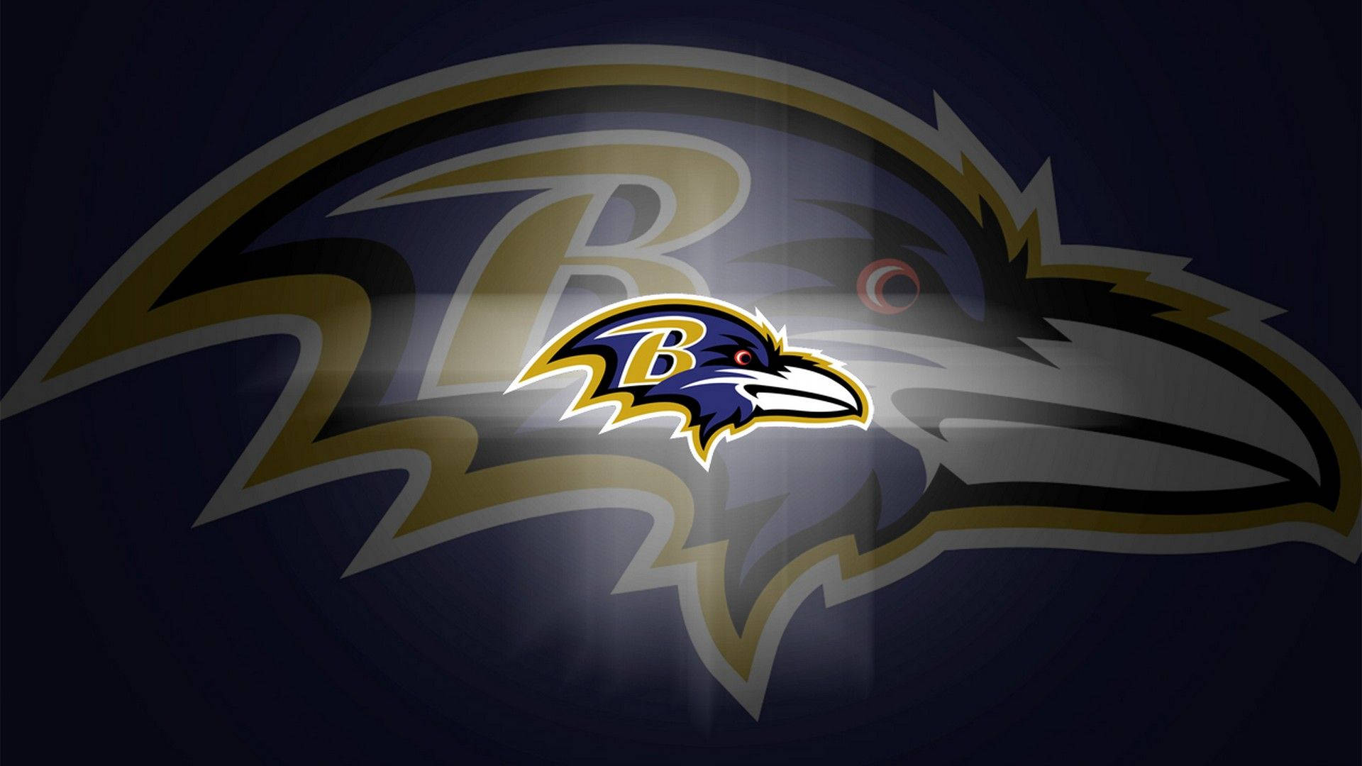 Baltimore Ravens Superimposed Logo Art Background