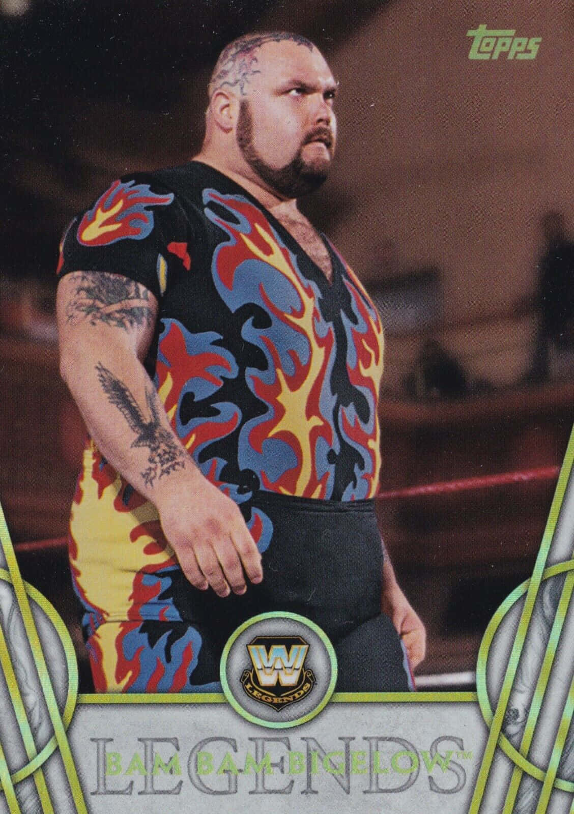 Bam Bam Bigelow 2018 Legends Wwe (topps) Card Background