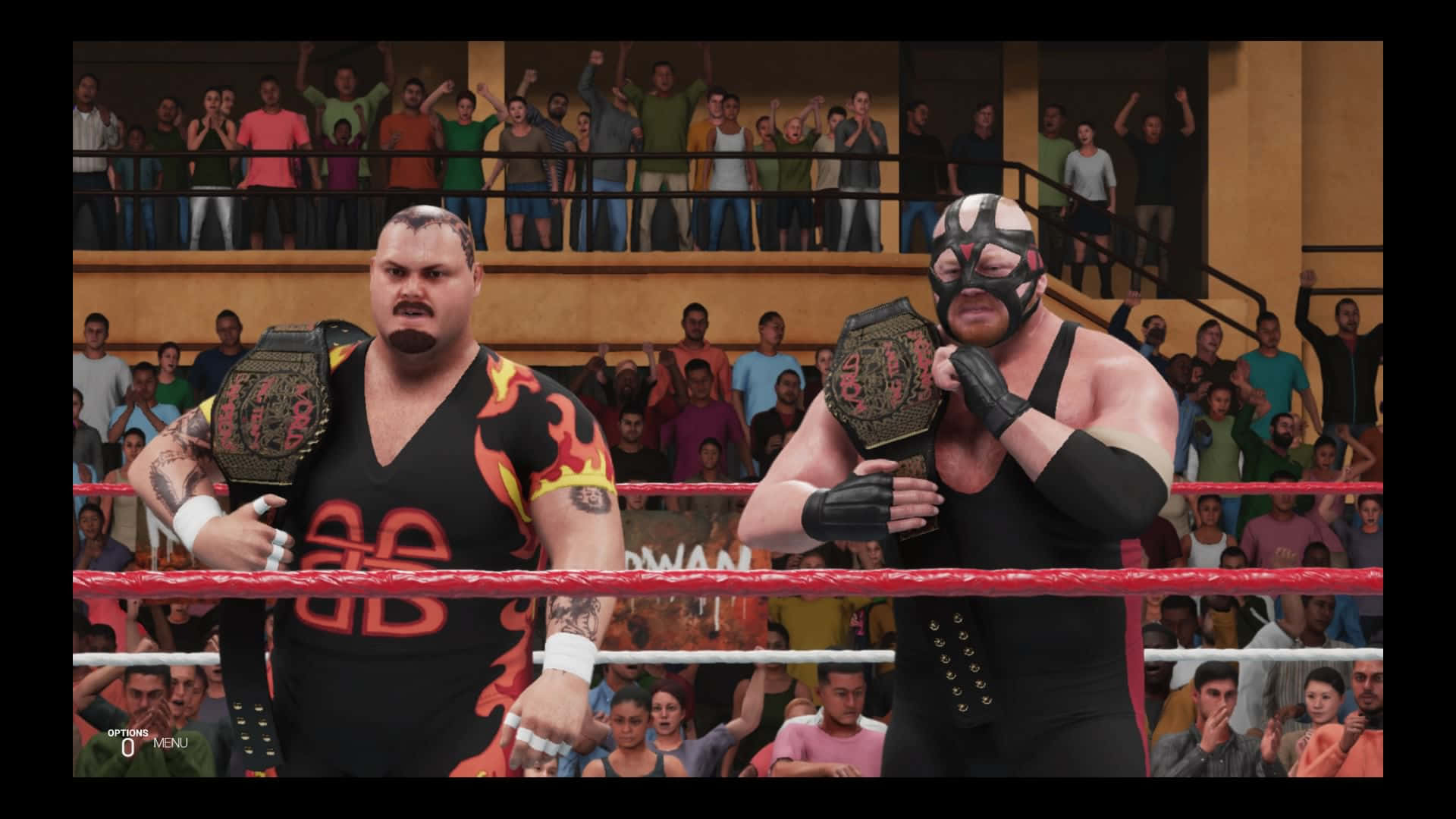 Bam Bam Bigelow And Big Van Vader Wwe Ring Background