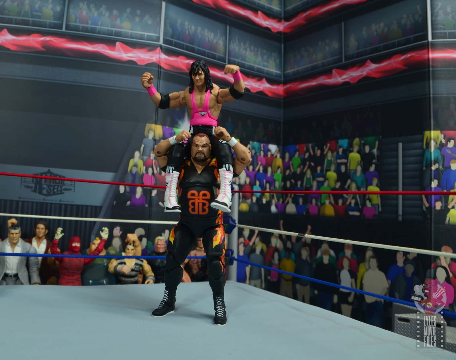 Bam Bam Bigelow Wwe Bret Hart 1993 Figure Background