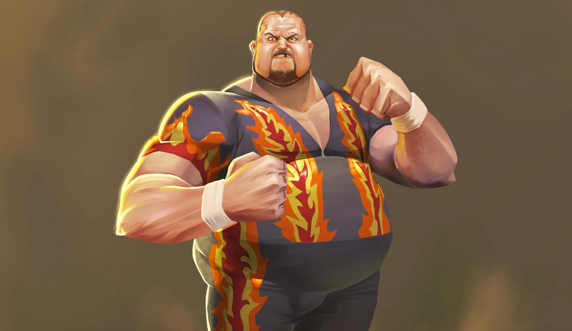 Bam Bam Bigelow Wwe Digital Fanart Background