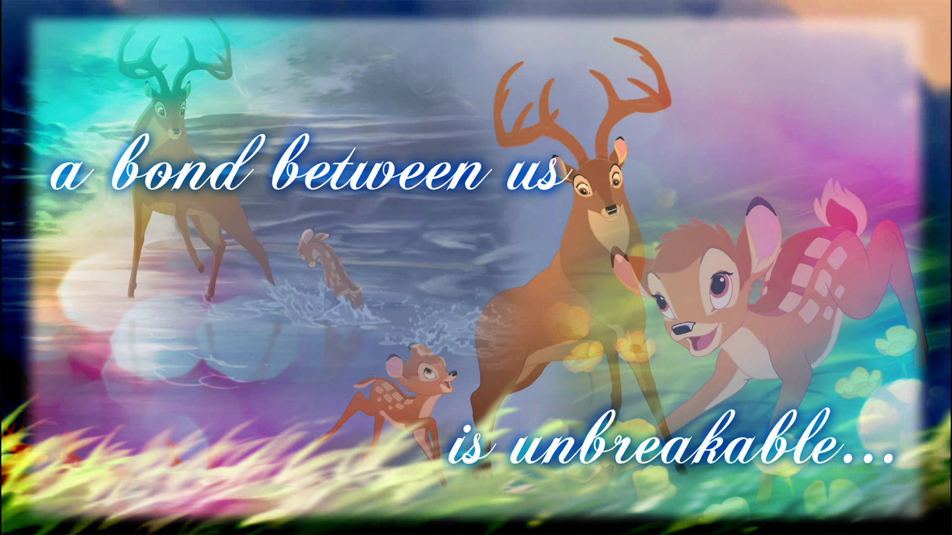 Bambi And Father Prince Background